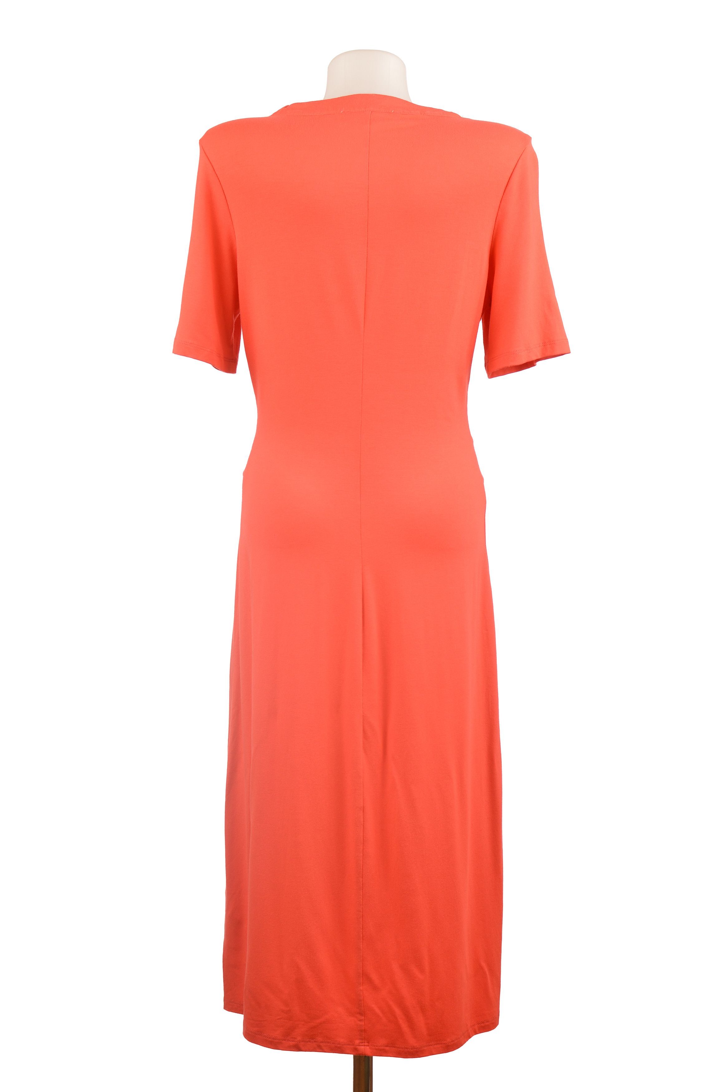 Designer Thom by Thomas Rath Short Sleeve Peach Viscose Blend Dress Size M / US 6-8 / IT 42-44 - 4 Thumbnail