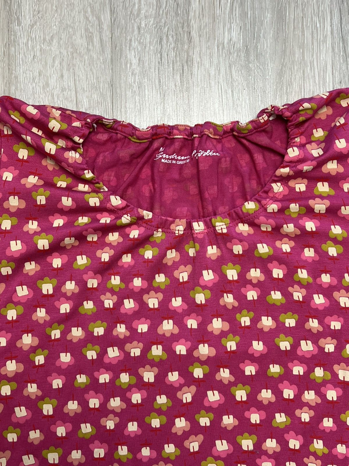 Gudrun Sjoden Gudrun Sjoden Floral Pink Lyocell Tunic Size M / US 6-8 / IT 42-44 - 2 Thumbnail