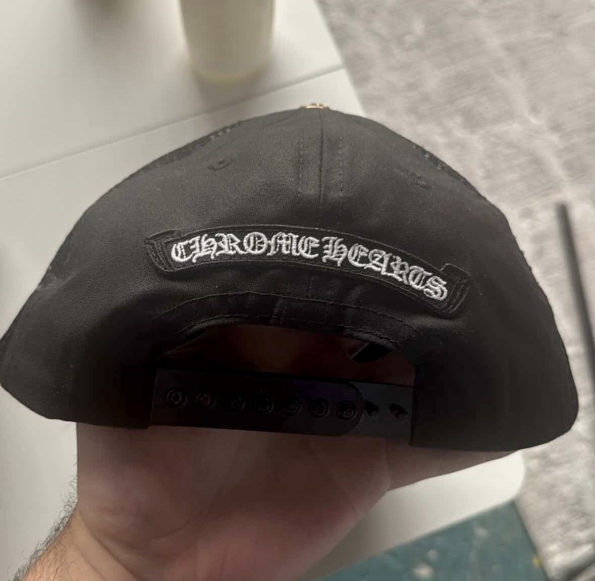 Chrome Hearts Chrome hearts trucker hat dagger logo black Size ONE SIZE - 3 Thumbnail