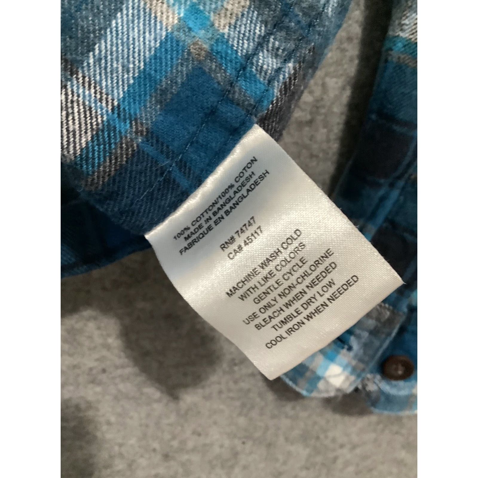 Vintage Red Head Brand Co. Flannel Shirt Mens Small Blue Plaid Button-Up Front Pockets Shirt Size US S / EU 44-46 / 1 - 6 Thumbnail