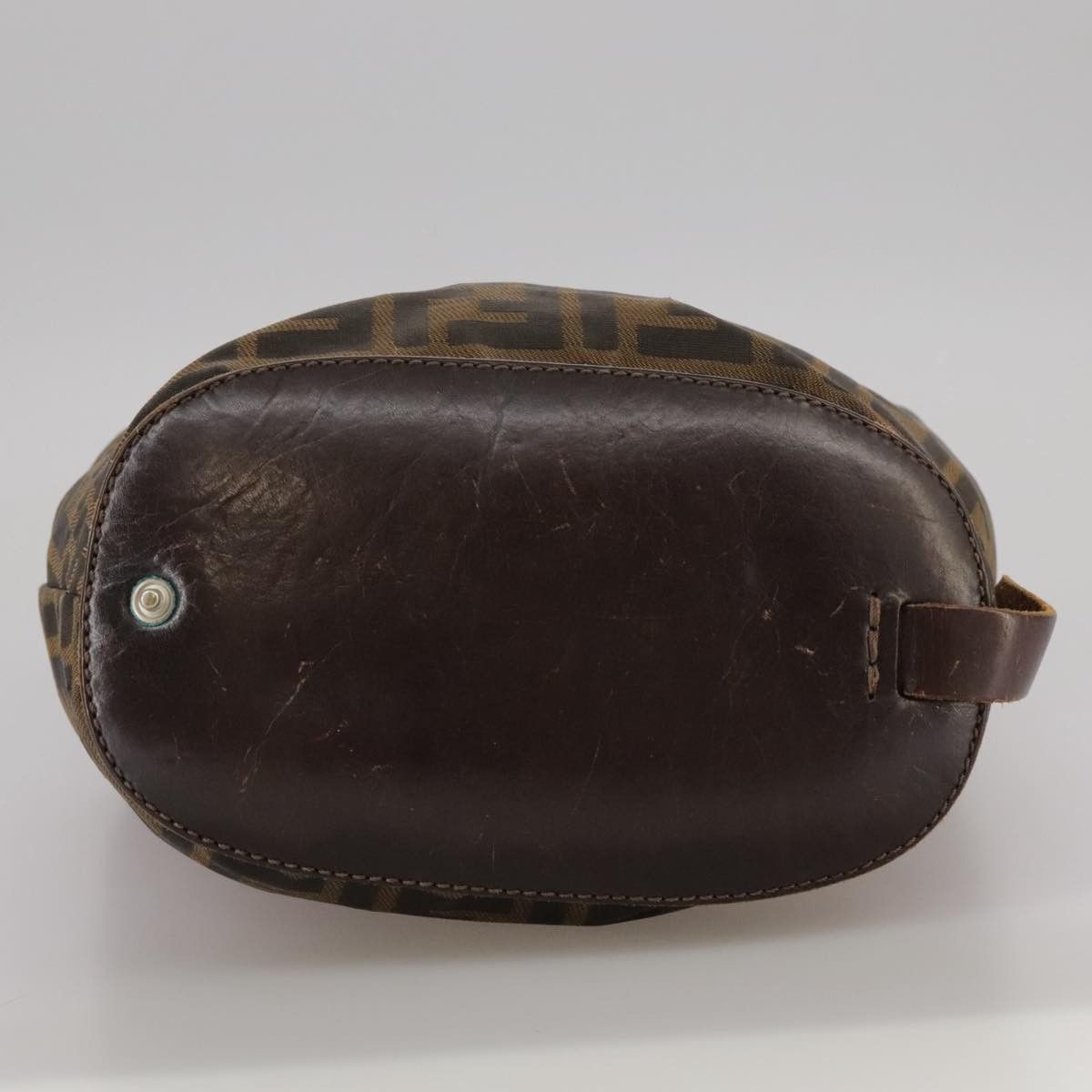 Fendi FENDI Zucca Canvas Hand Bag Brown Black Size ONE SIZE - 9 Thumbnail