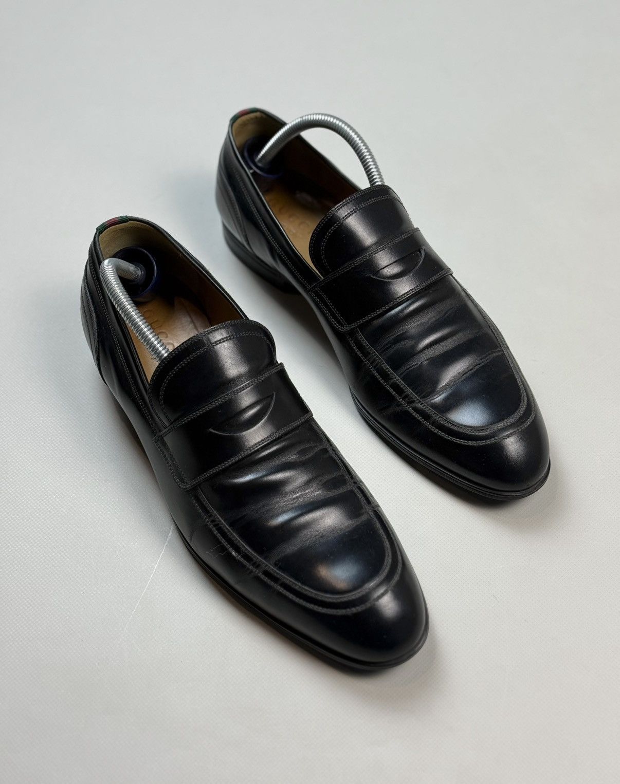Gucci Gucci Men’s Leather Penny Loafers Formal Shoes Size US 8.5 / EU 41-42 - 2 Thumbnail