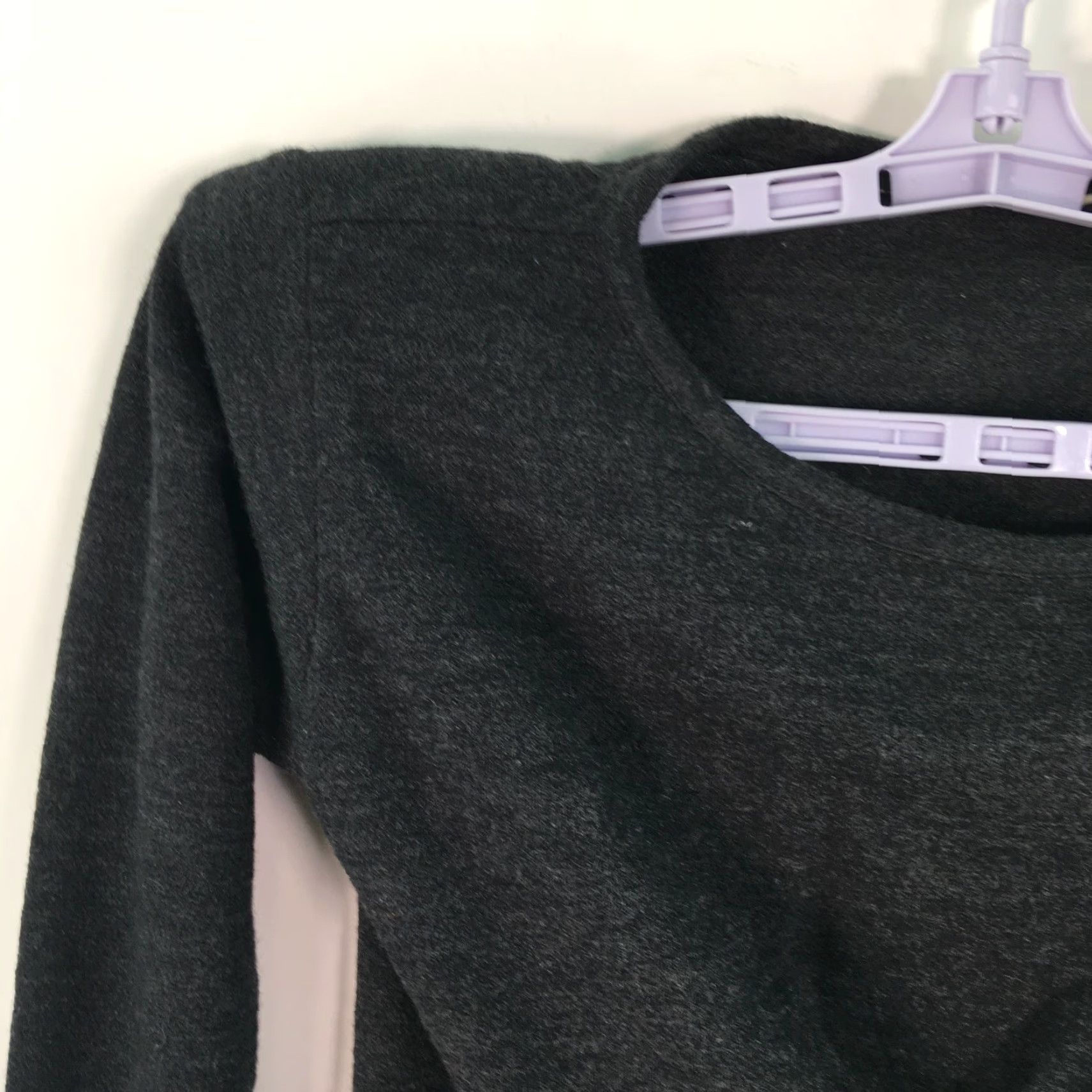 Vintage Vintage Womens Long Sleeve Tie Knot Gray Pullover T-Shirt Chest Size 19 In Size XXL / US 16-18 / IT 52-54 - 3 Thumbnail