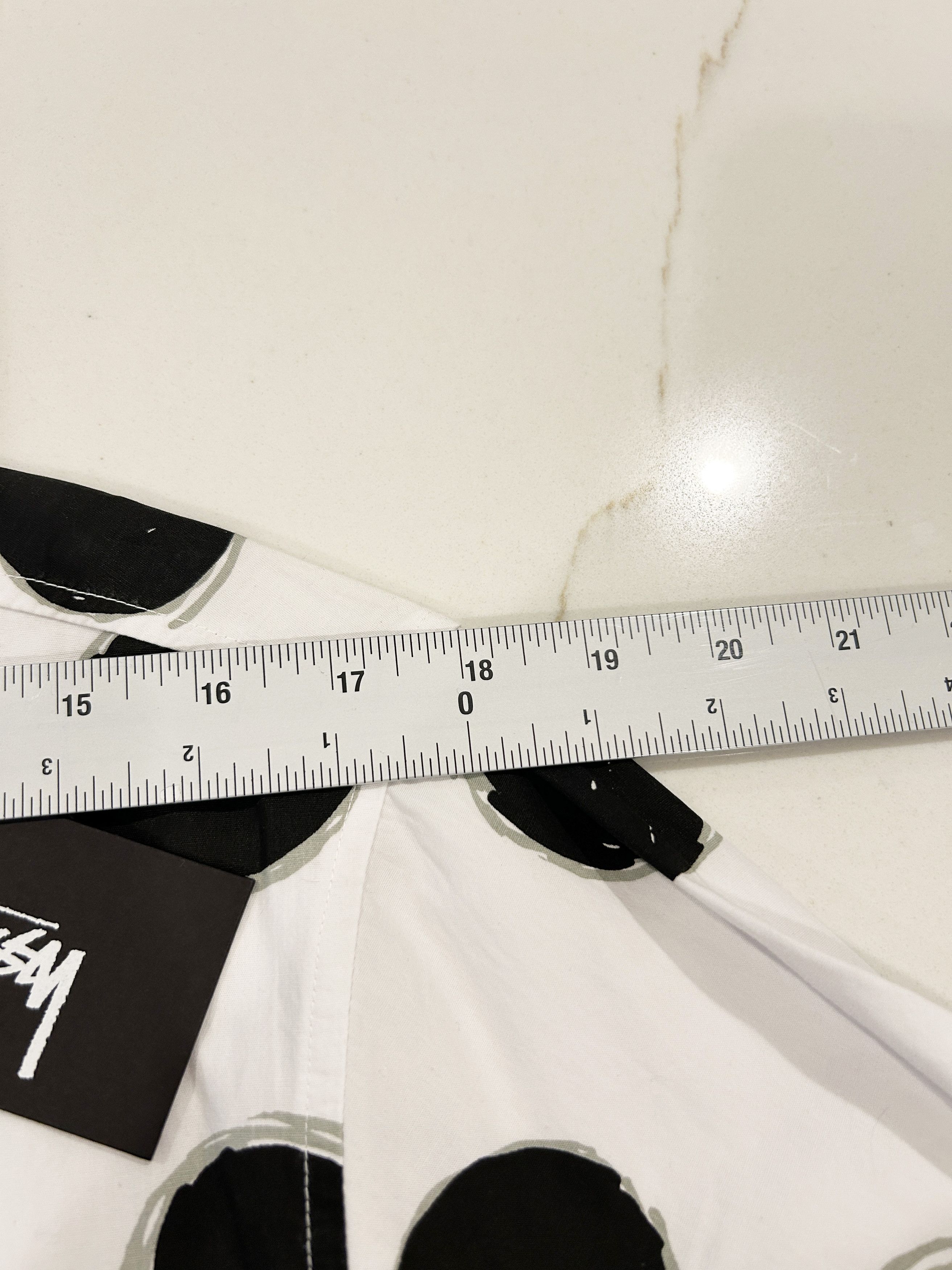 Stussy White Black Dot Shirt Size US M / EU 48-50 / 2 - 4 Thumbnail