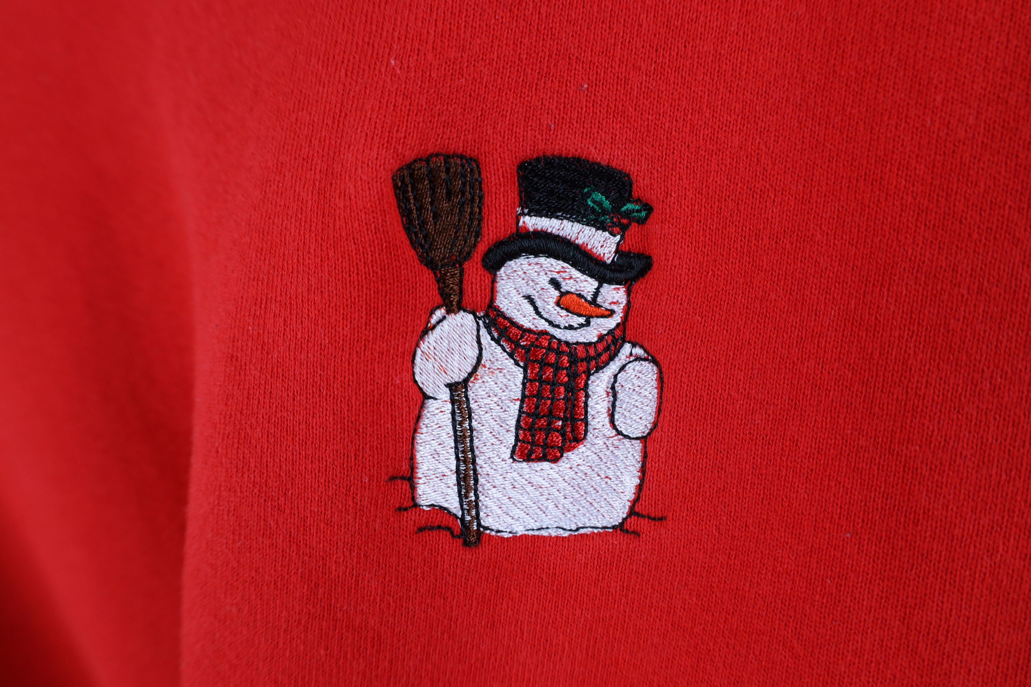 Vintage Vintage 90s Streetwear The Snowman Crewneck Sweatshirt USA Size US XL / EU 56 / 4 - 4 Thumbnail
