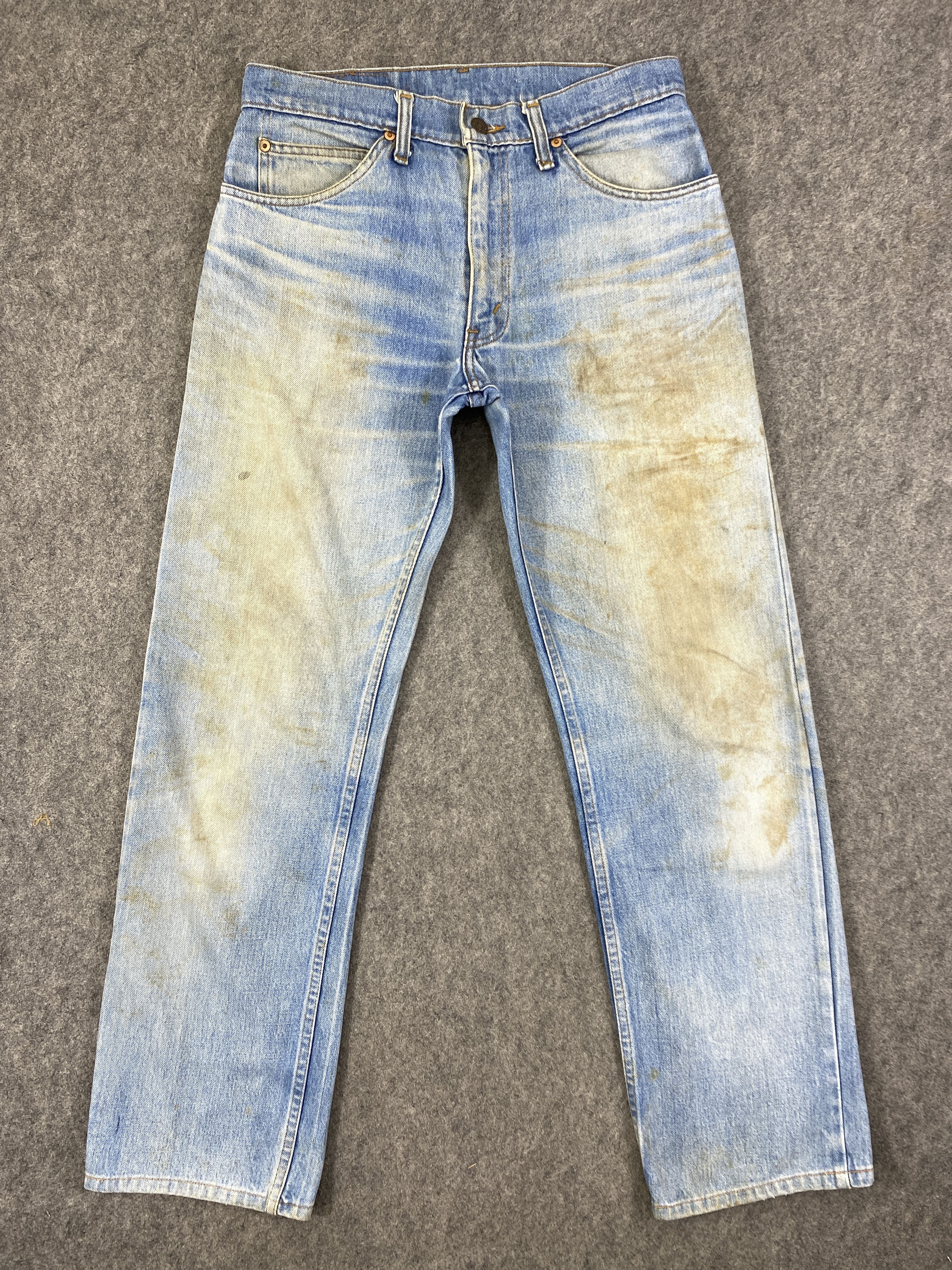 Levi's Dirty Light Blue Vintage Levis 515 Orange Tab 31x30 -JN3238 Size US 31 - 1 Thumbnail