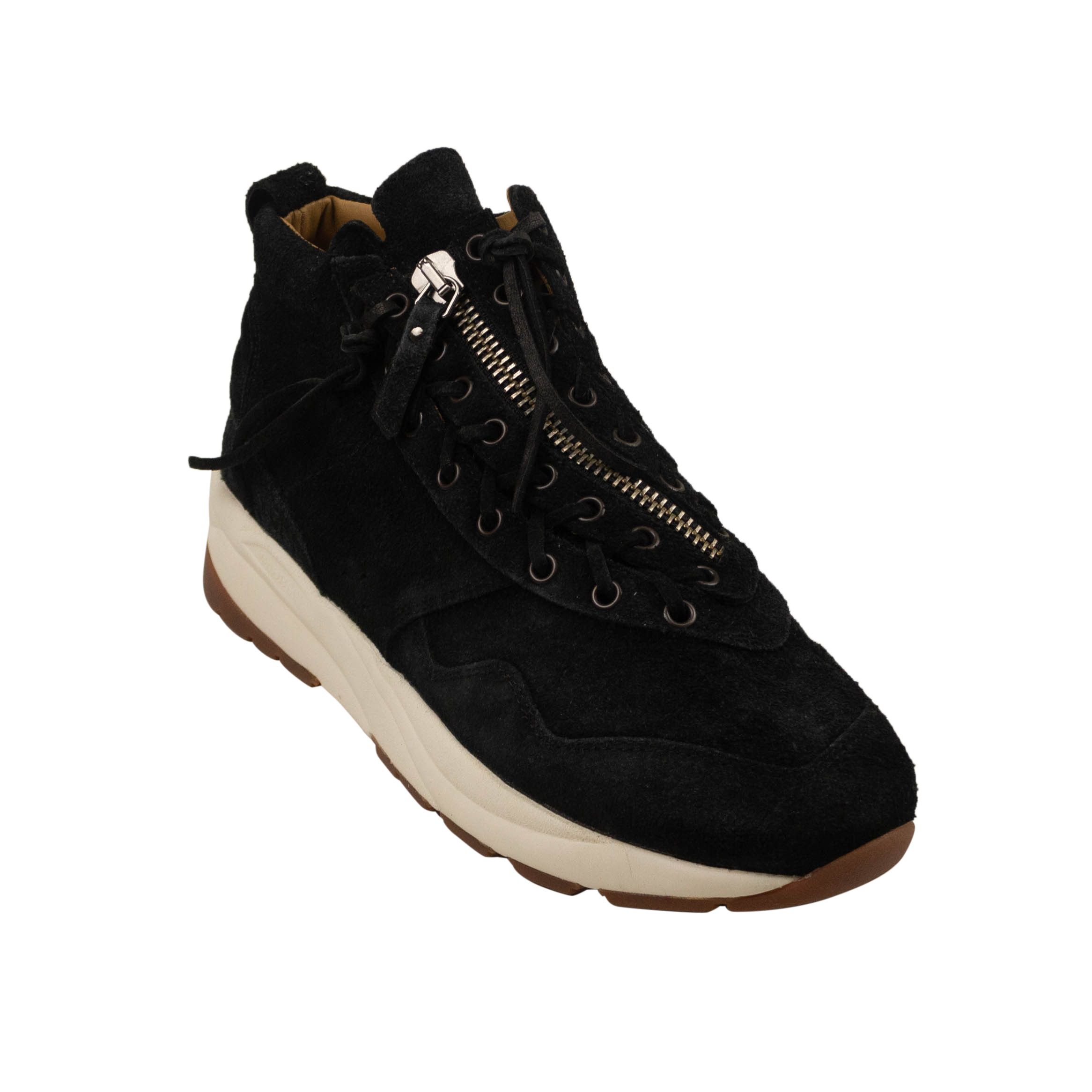 image of Casbia Black Awol Ap Lace Up Sneakers Size 12/45 $438, Men's
