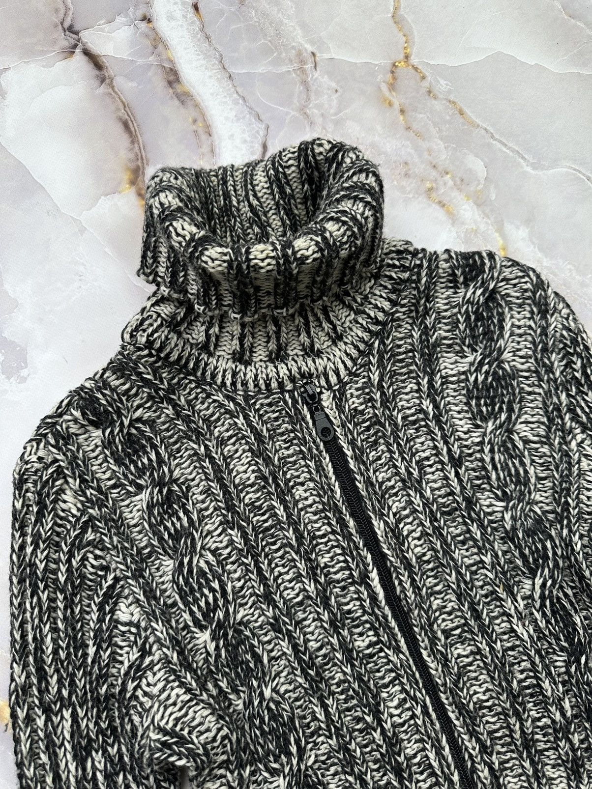 Japanese Brand Vintage Ribbed Zip Sweater Size S / US 4 / IT 40 - 2 Thumbnail