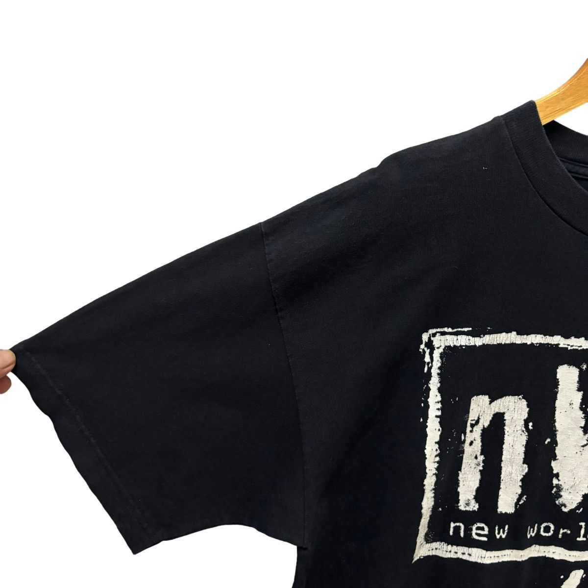 Vintage × WCW/nWo Vintage New World Order 4 Life Spellout Tshirt Size US L / EU 52-54 / 3 - 5 Thumbnail