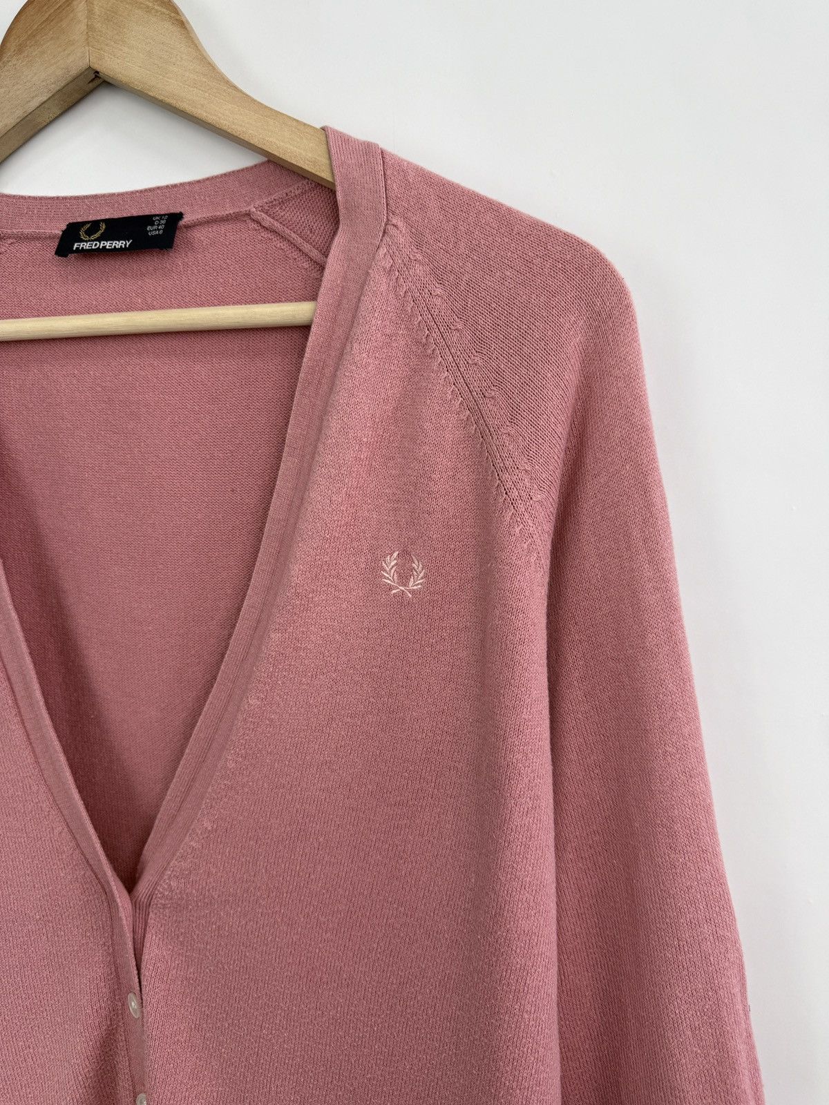Fred Perry 🇬🇧 Vintage Fred Perry Women’s Cardigan Rare Retro Hype Y2K Size M / US 6-8 / IT 42-44 - 4 Thumbnail