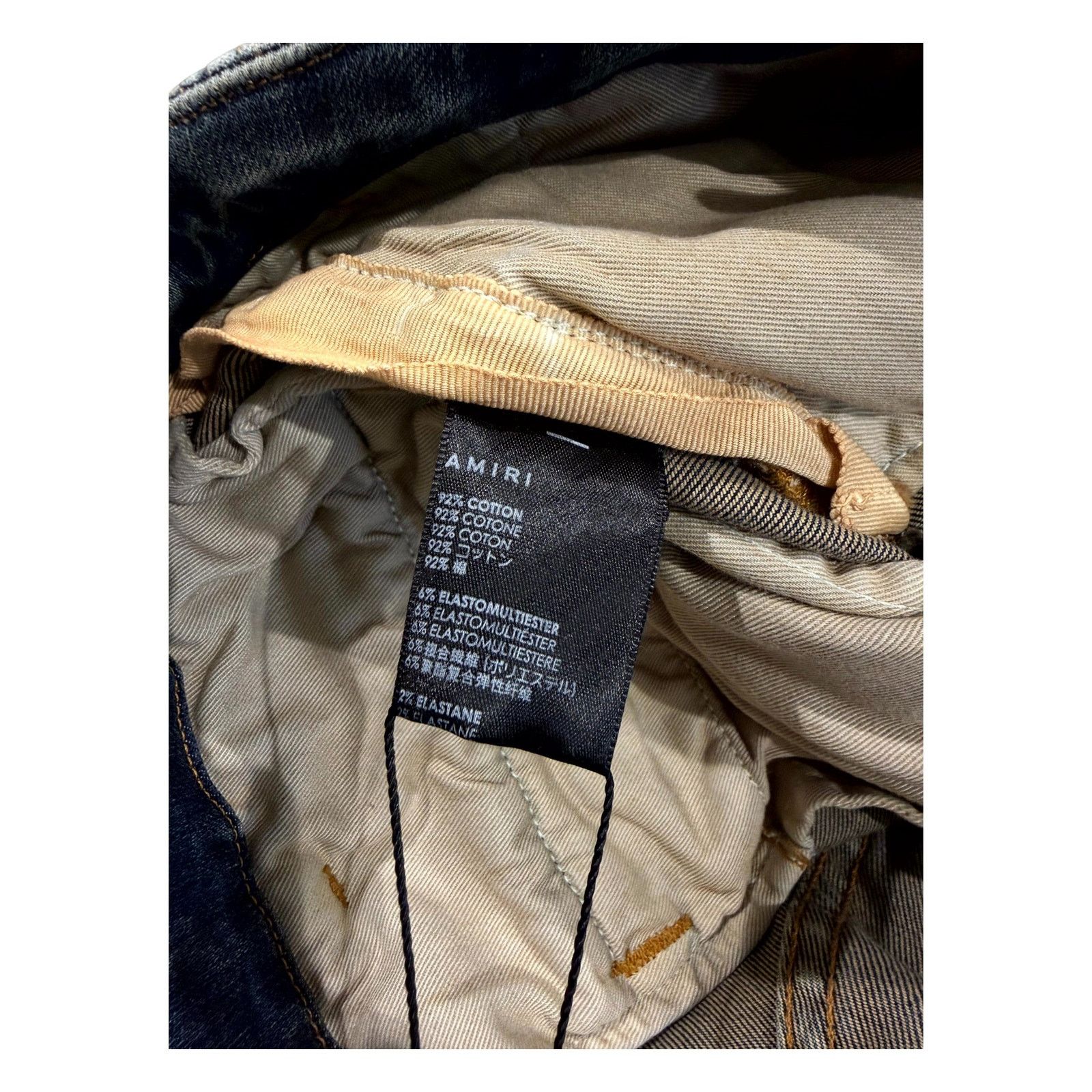 Amiri Amiri Denim Dark Wash Cargo Pants Size US 36 / EU 52 - 4 Thumbnail