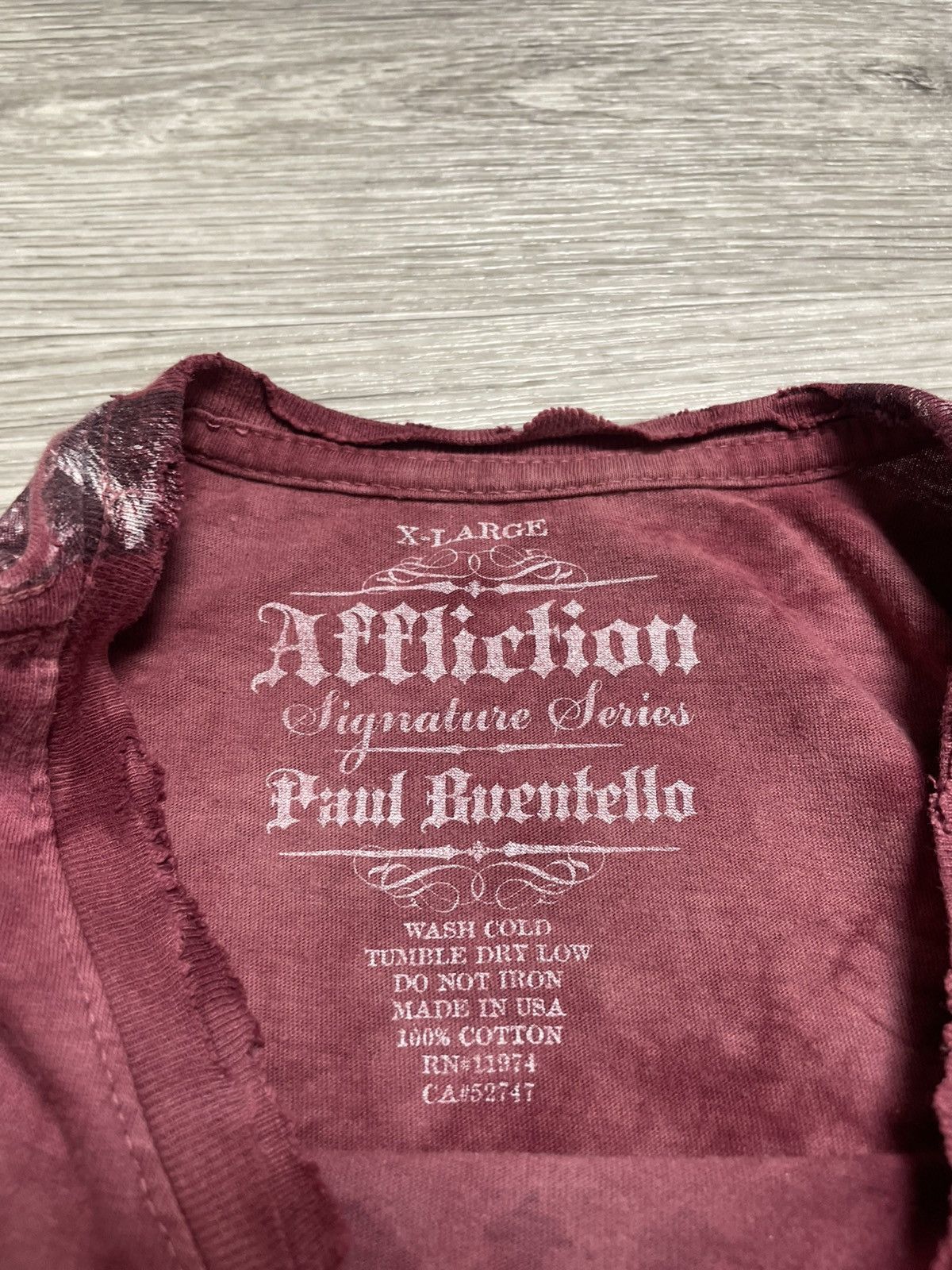 Affliction Vintage Affliction Signature Series Skull T-Shirt USA Tattoo Size US XL / EU 56 / 4 - 12 Thumbnail