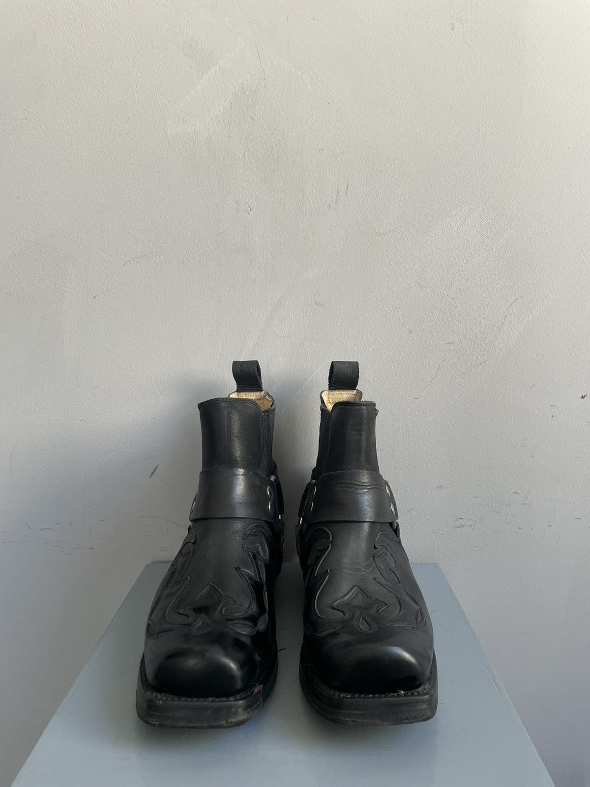 Harley Davidson Retro flames boots western Ankle moto harley davidson style Size US 9 / IT 39 - 2 Thumbnail
