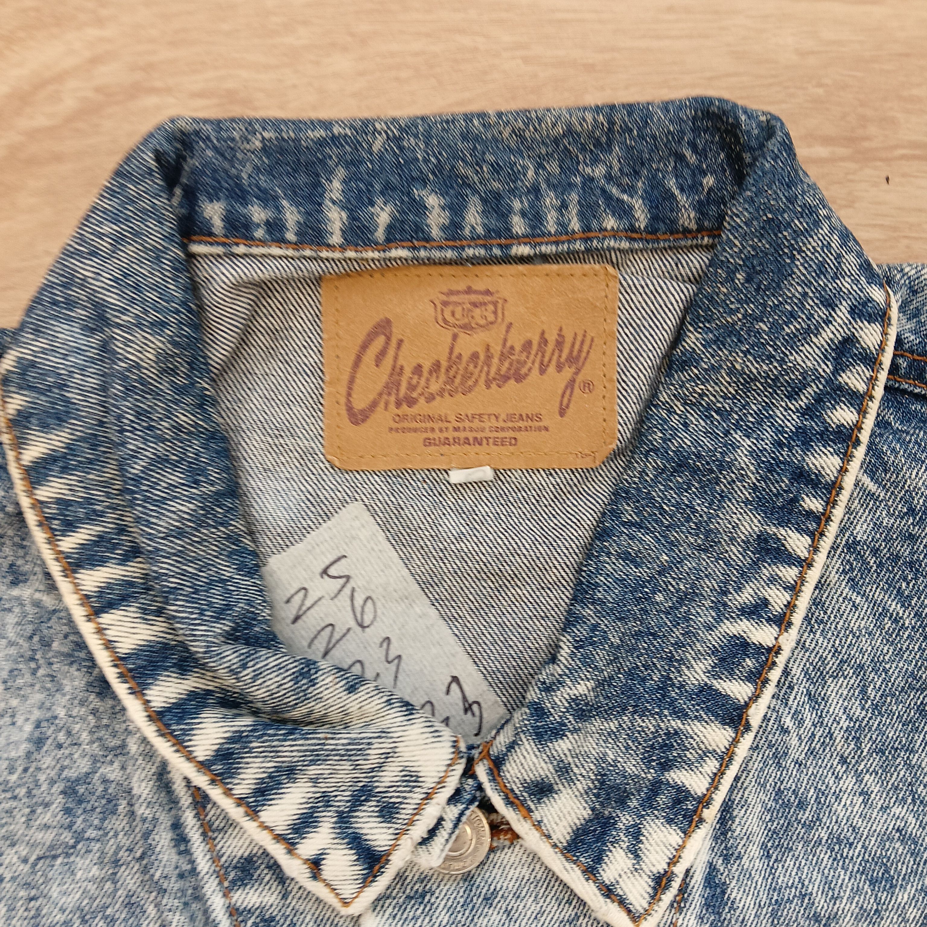 Vintage CHECKERBERRY MEN JACKET JEANS XL SCOVILL BUTTON Size US XL / EU 56 / 4 - 3 Thumbnail
