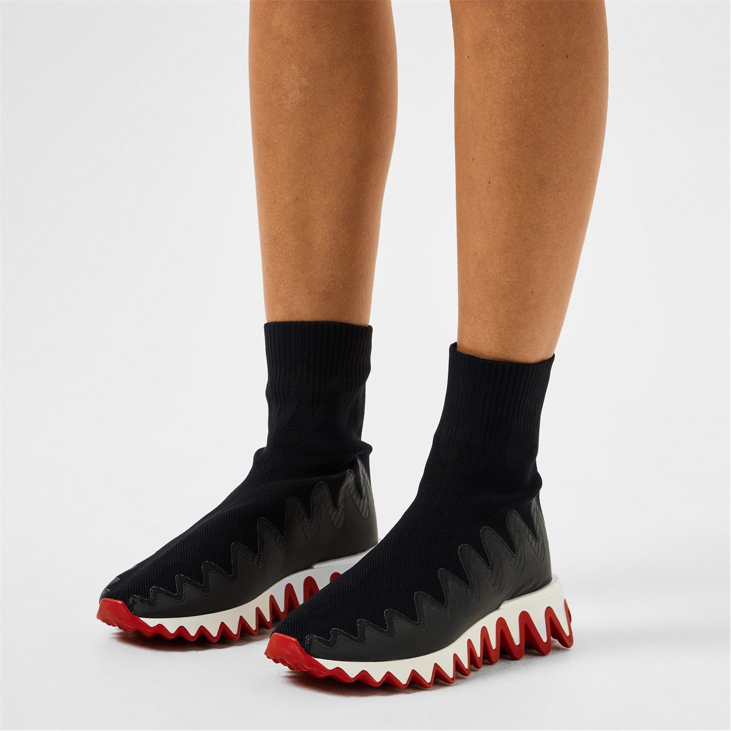 Christian Louboutin Sharky Sock Sneakers Size US 8 / IT 38 - 2 Thumbnail