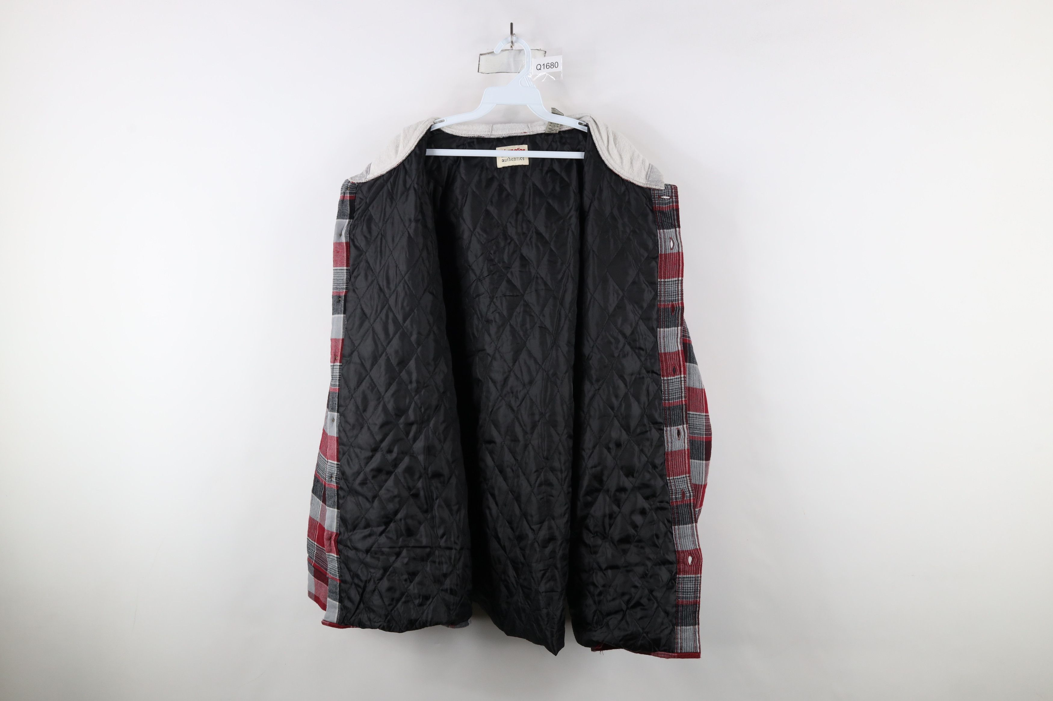Vintage × Wrangler Vintage Wrangler Hooded Button Shirt Jacket Jac Shirt Size US XXL / EU 58 / 5 - 7 Thumbnail
