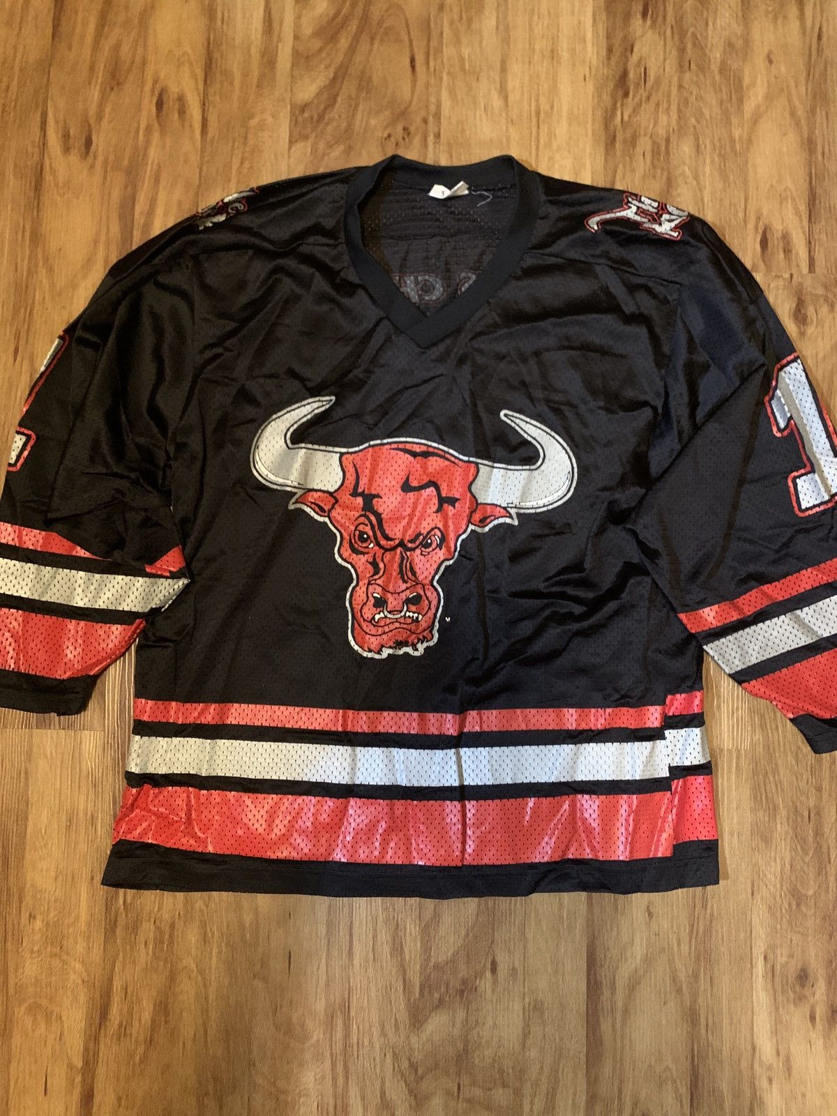 WWF Vintage WWF x The Rock Hockey Jersey Size US L / EU 52-54 / 3 - 1 Thumbnail