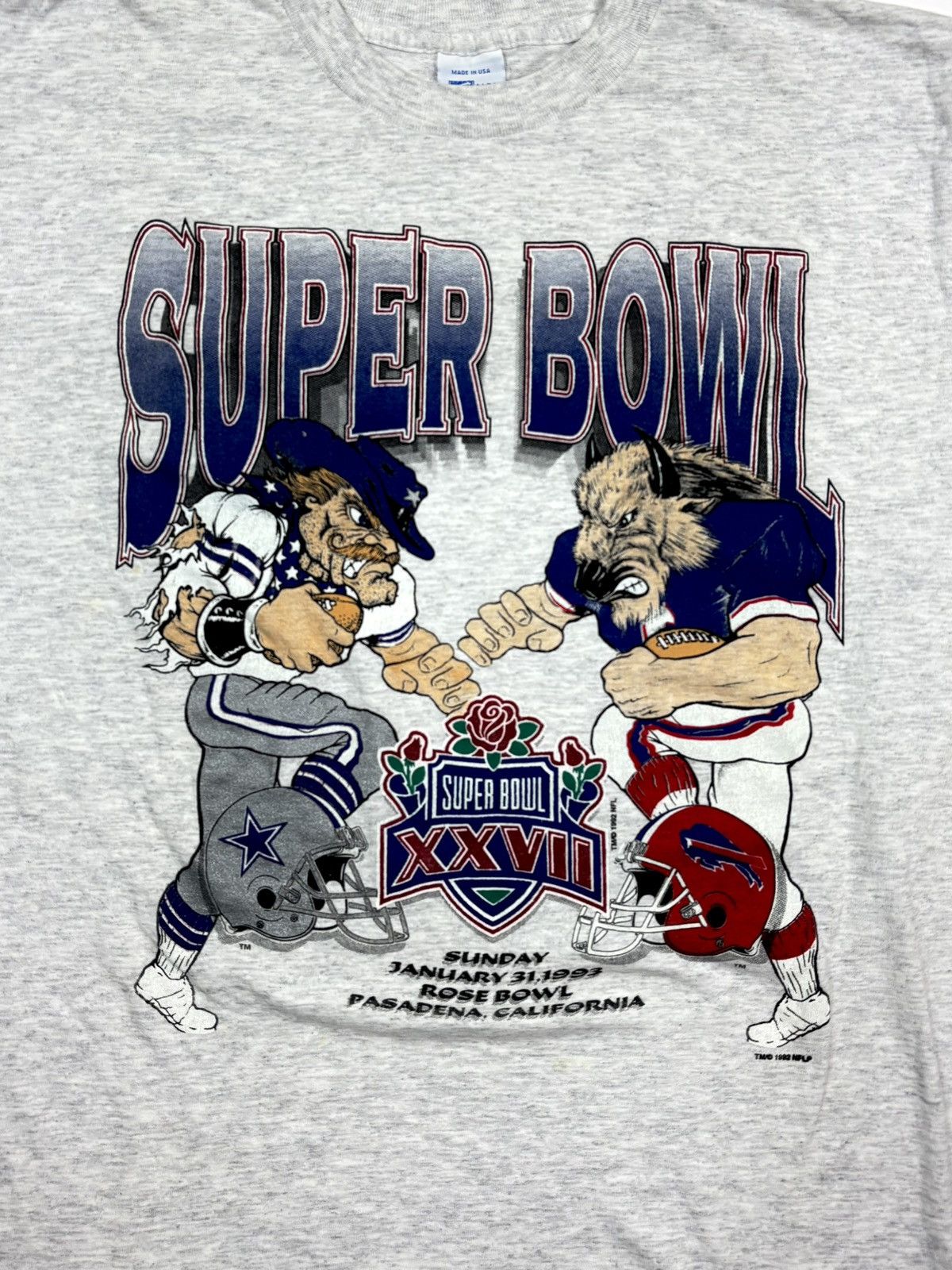 Vintage Vintage Super Bowl XXVII 1993 Long Sleeve Size US L / EU 52-54 / 3 - 1 Thumbnail