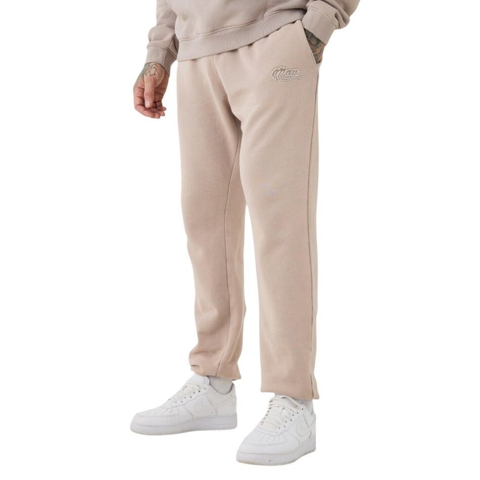 Boohoo Boohoo Man Tall Core Fit Acid Wash Jogger in Taupe, Size M Size US 32 / EU 48 - 1 Preview