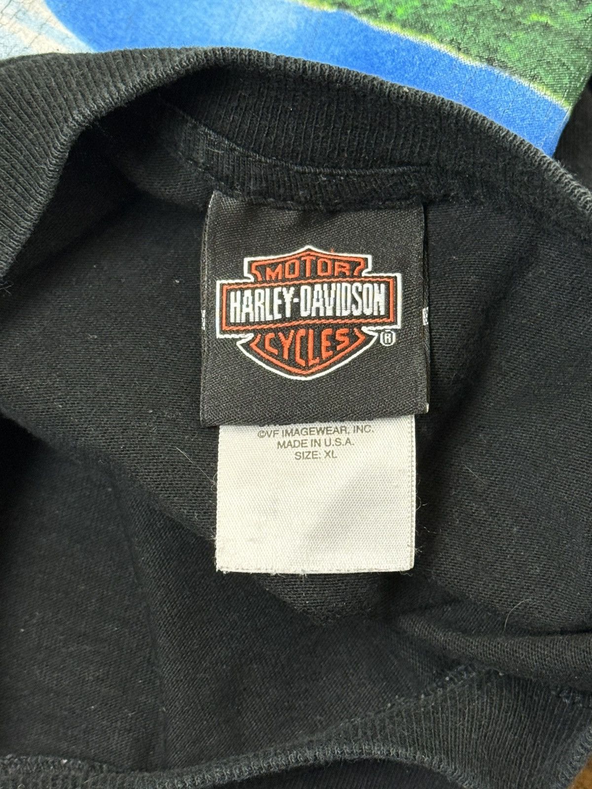 Harley Davidson 00s Vintage Harley Davidson Motorcycle Lake Placid T-Shirt Size US XL / EU 56 / 4 - 7 Thumbnail