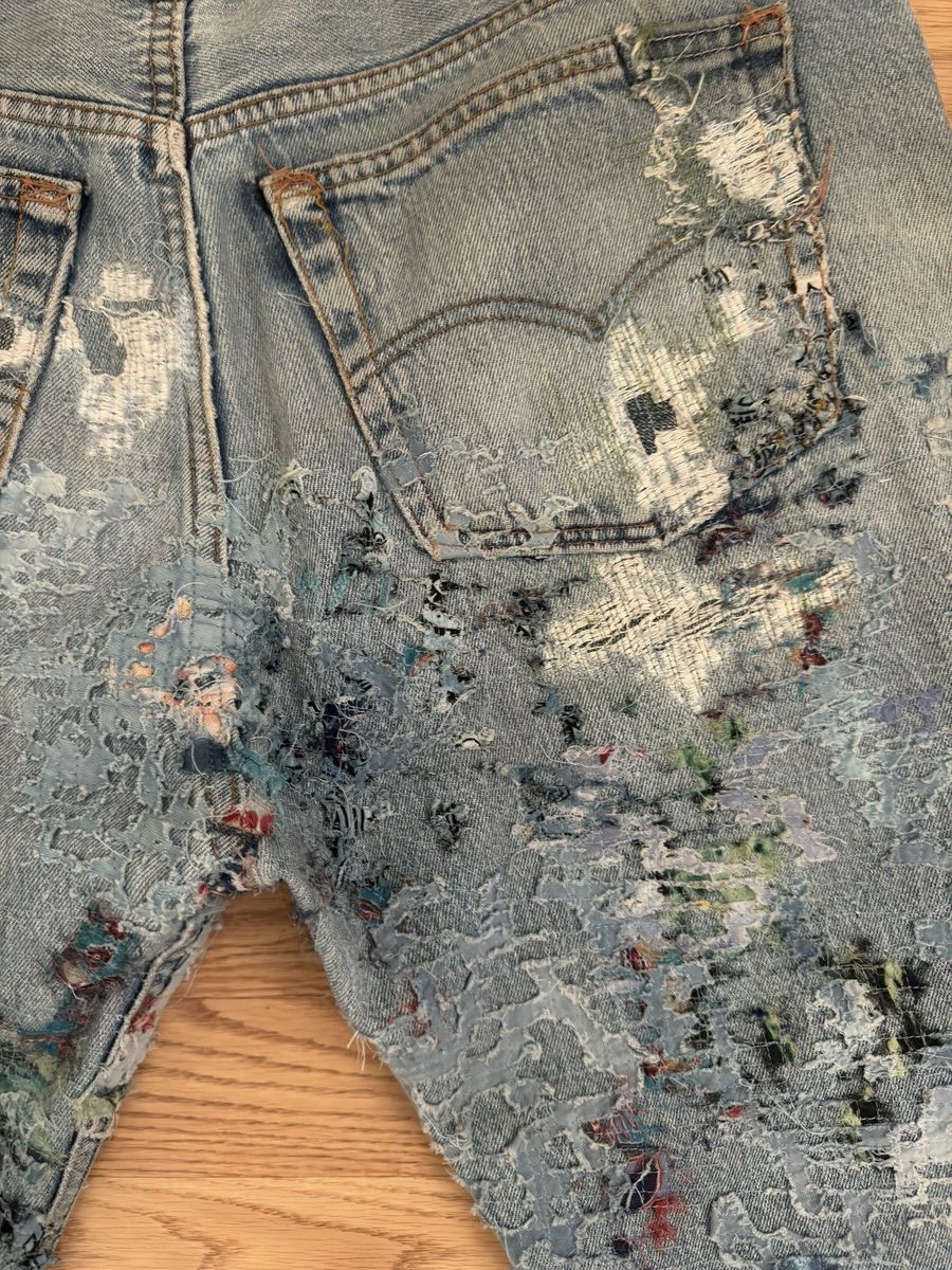 Ends Repair Ends Repair Boro Denim Size US 33 - 15 Thumbnail