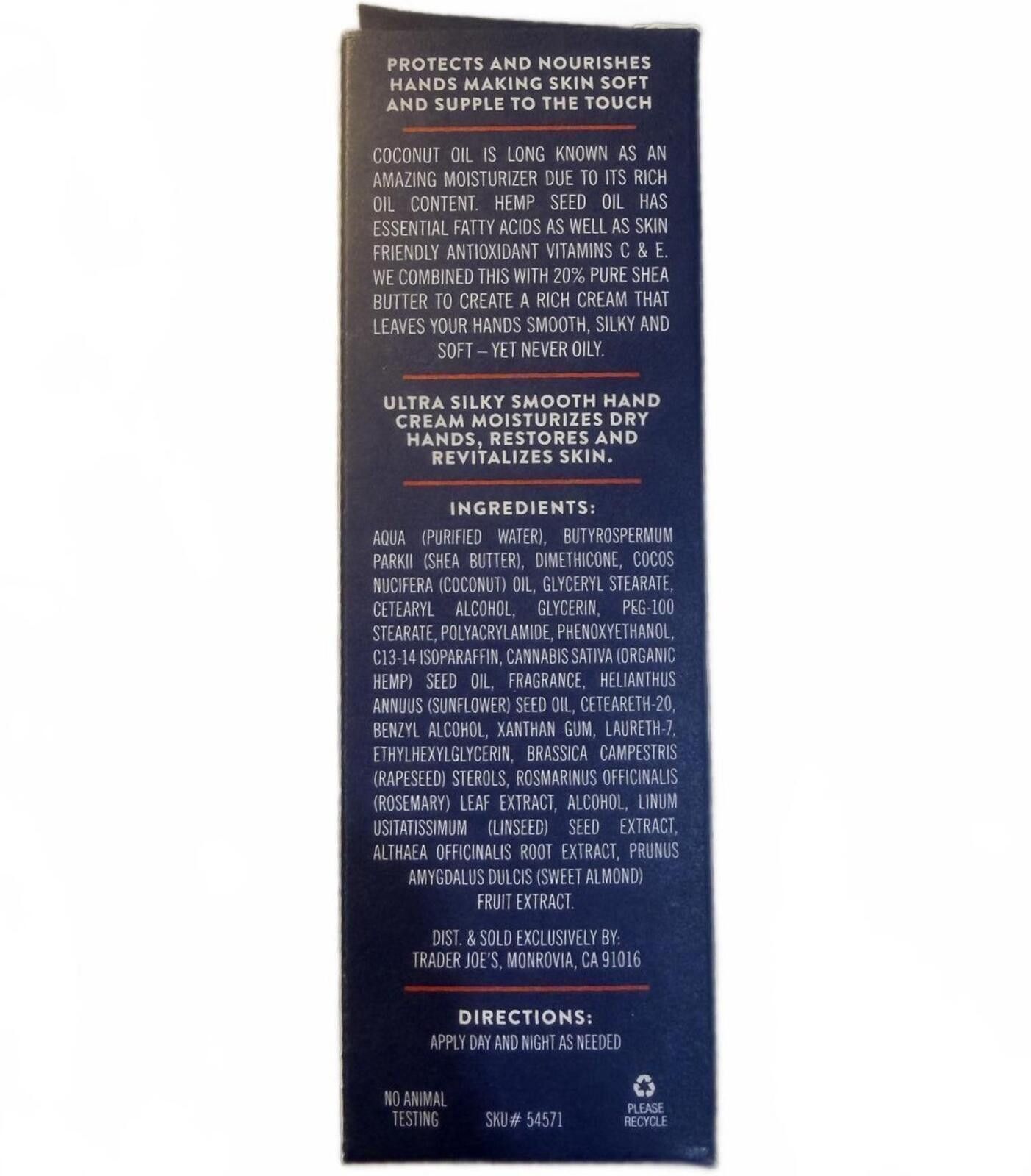 Other Trader Joe Ultra Moisturizing Hand Cream 3oz 85g Size ONE SIZE - 2 Thumbnail