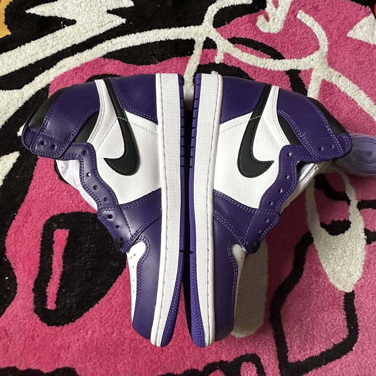 Jordan Brand Jordan 1 Retro High Court Purple White Size US 10 / EU 43 - 4 Thumbnail