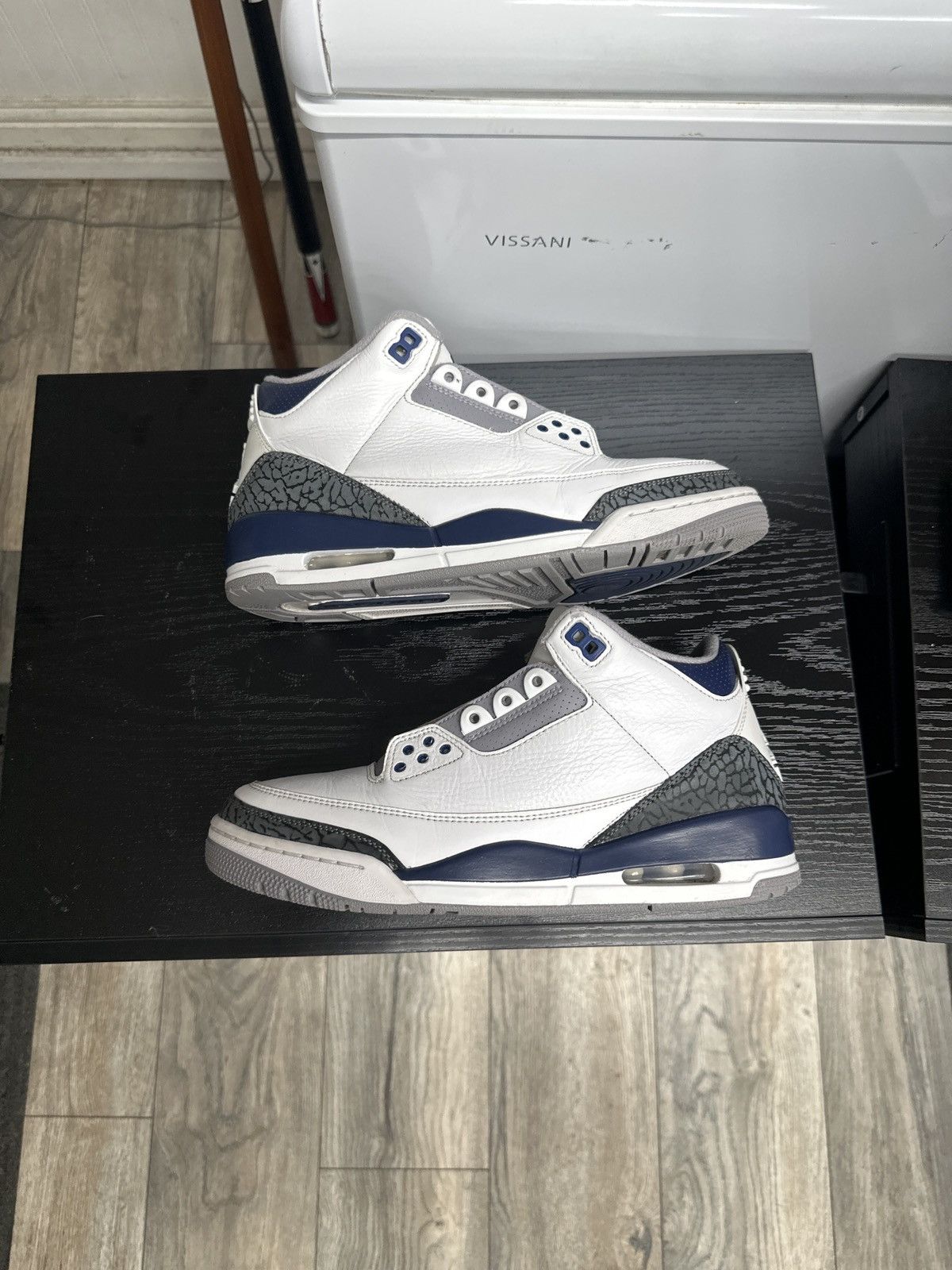 Jordan Brand Jordan 3 Retro Midnight Navy Size US 9 / EU 42 - 1 Thumbnail