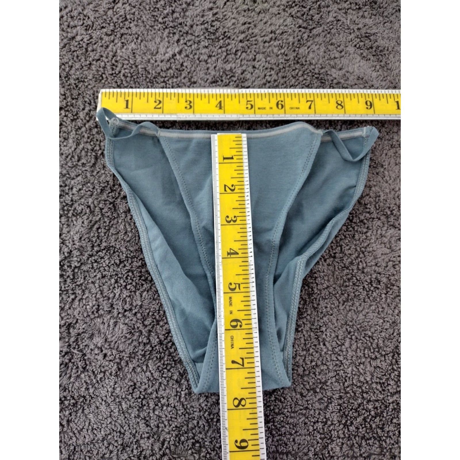 SKIMS SKIMS Panties Underwear Women's XS Kyanite Cotton Pointelle Thong Colorful Solid Panties XS Women Color Kyanite White? Size 26" / US 2 / IT 38 - 4 Thumbnail