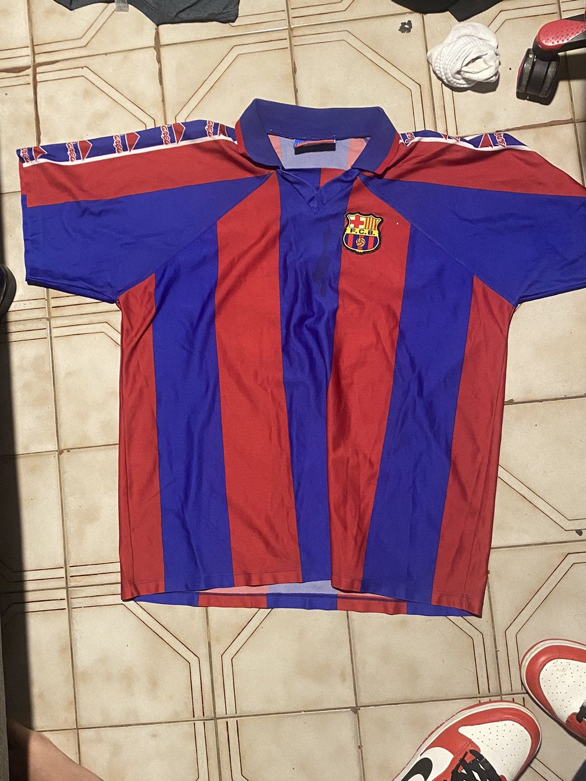 Vintage Barca Jersey Size US XL / EU 56 / 4 - 1 Thumbnail