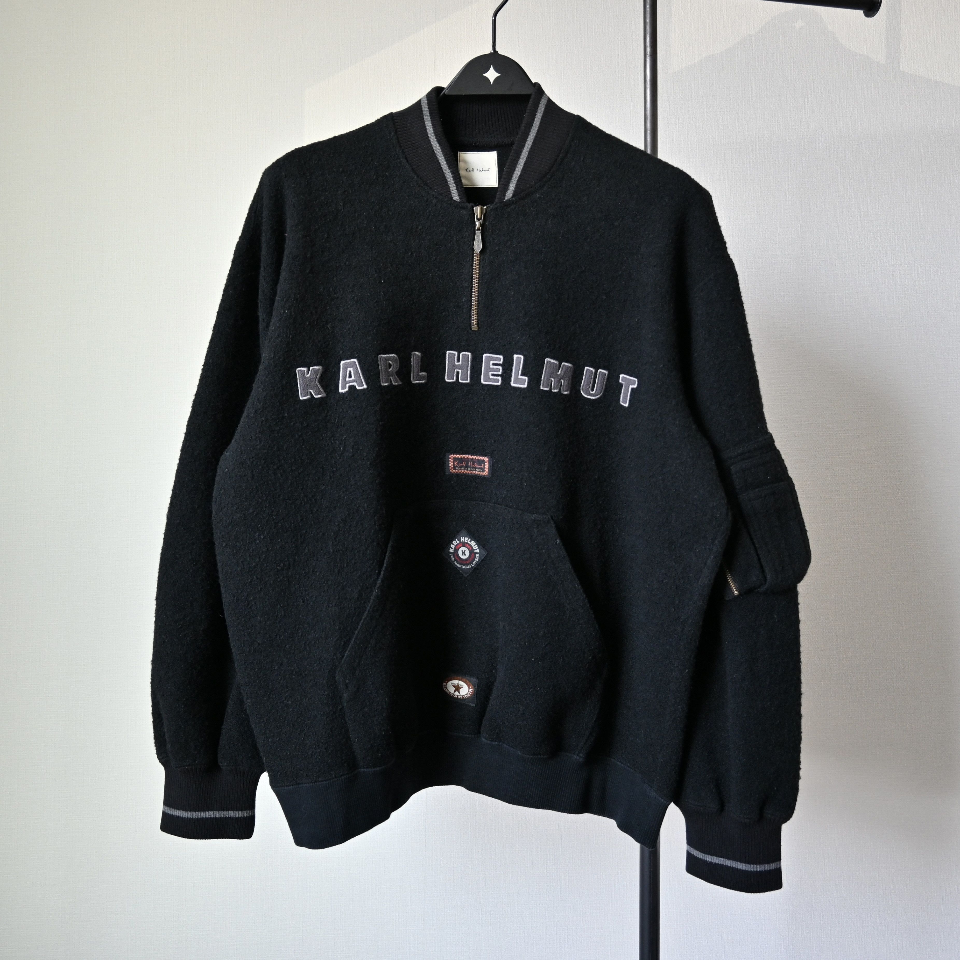 Karl Helmut VTG Karl Helmt pile shell pullover bomber jkt, made in Japan Size US M / EU 48-50 / 2 - 1 Thumbnail