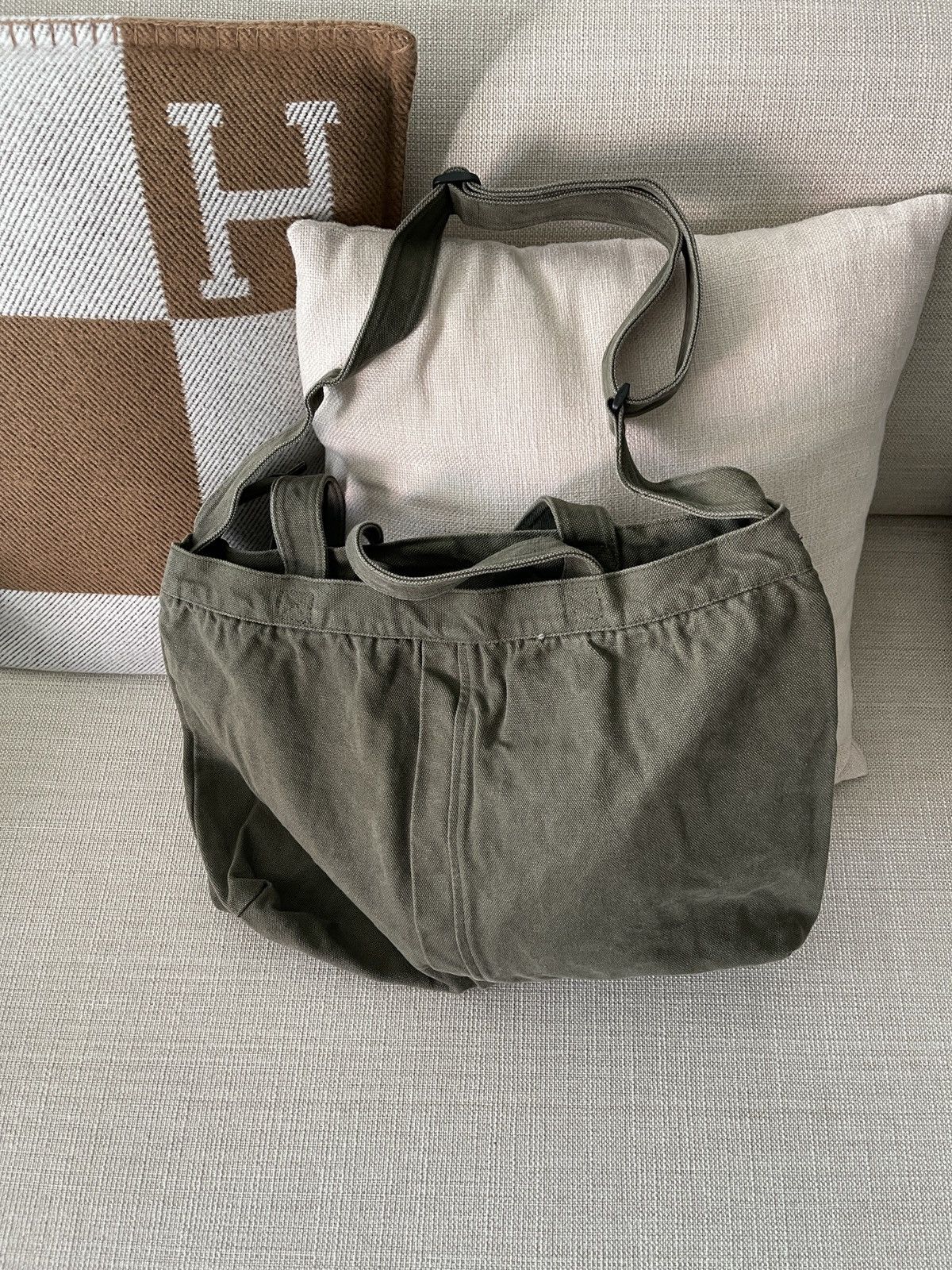 Japanese Brand × Vintage STEAL! Vintage Japan Military Green Crossbody Shoulder Bag Size ONE SIZE - 3 Thumbnail