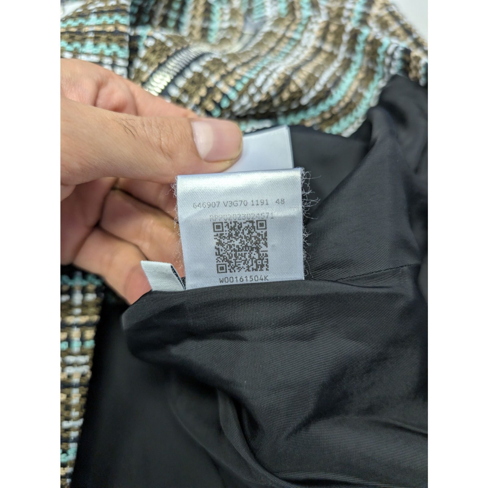 Bottega Veneta o1rshd1 Multicoloured Cotton Check Blouson Jacket in Black Size US M / EU 48-50 / 2 - 22 Thumbnail