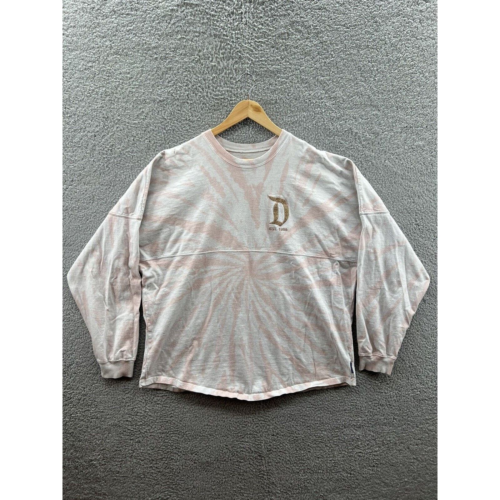Disney Disney Disneyland Pink Tie Dye Long Sleeve Shirt Size Large Size L / US 10 / IT 46 - 1 Thumbnail