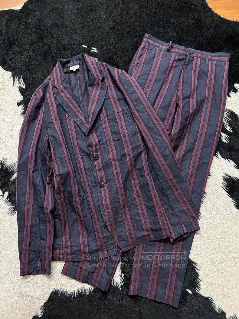 Dries Van Noten Dries Van Noten Striped Blazer Jacket + Pants Size L / US 10 / IT 46 - 2 Thumbnail