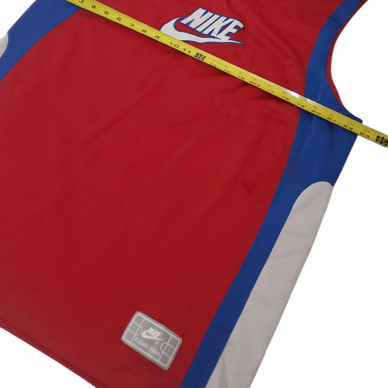 Nike Y2K Nike Embroidered Swoosh Basketball Jersey Red/Blue Size US L / EU 52-54 / 3 - 6 Thumbnail