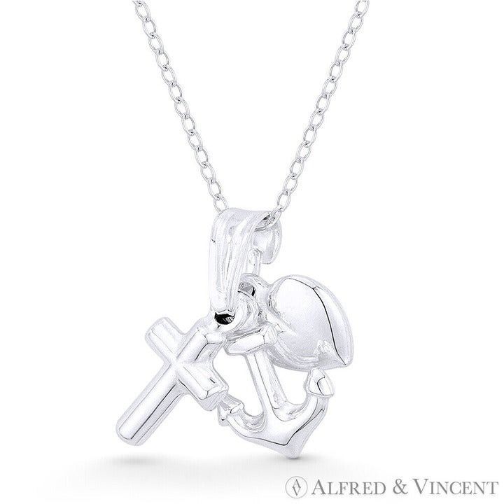 Other Anchor, Cross, & Heart Charm 20mm Pendant Size ONE SIZE - 1 Preview