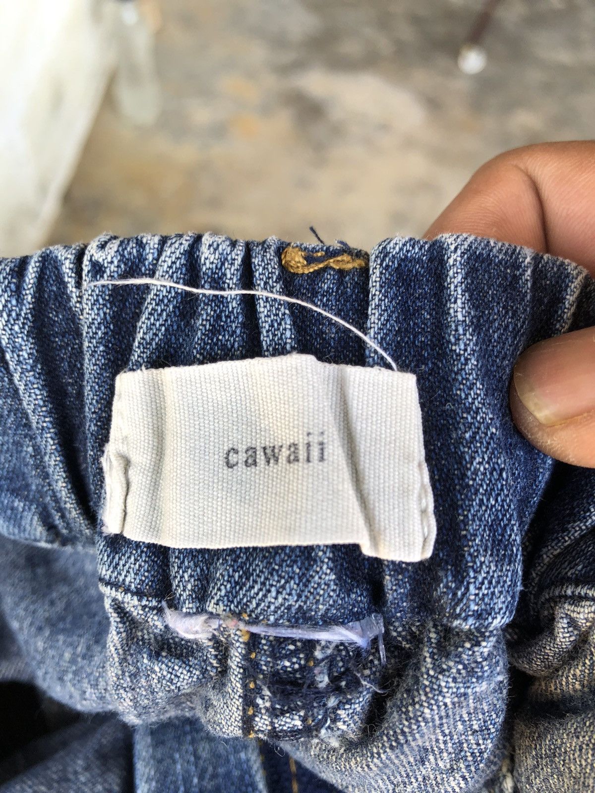 Jean Cawaii Baggy Jeans Patchwork Destress Size US 29 - 9 Thumbnail
