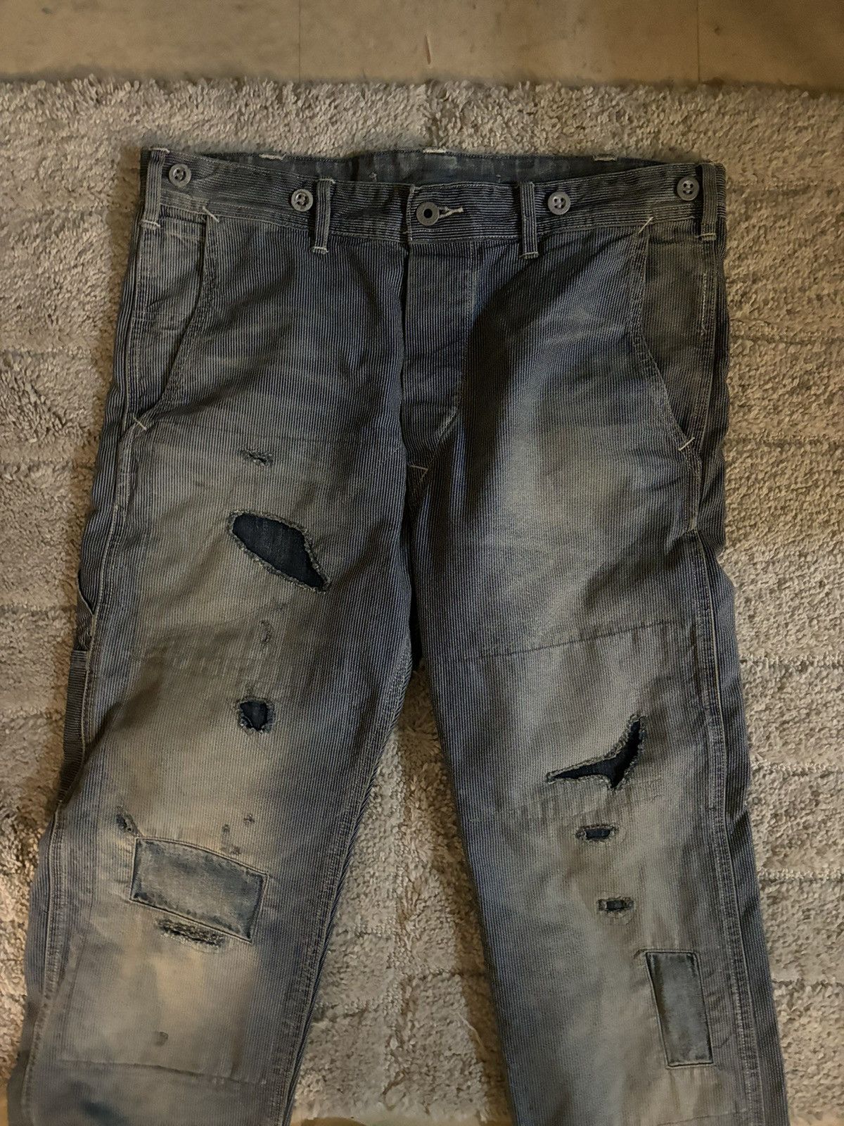 RRL Ralph Lauren RRL Engineer Fit repaired carpenter pants Size US 30 / EU 46 - 3 Thumbnail