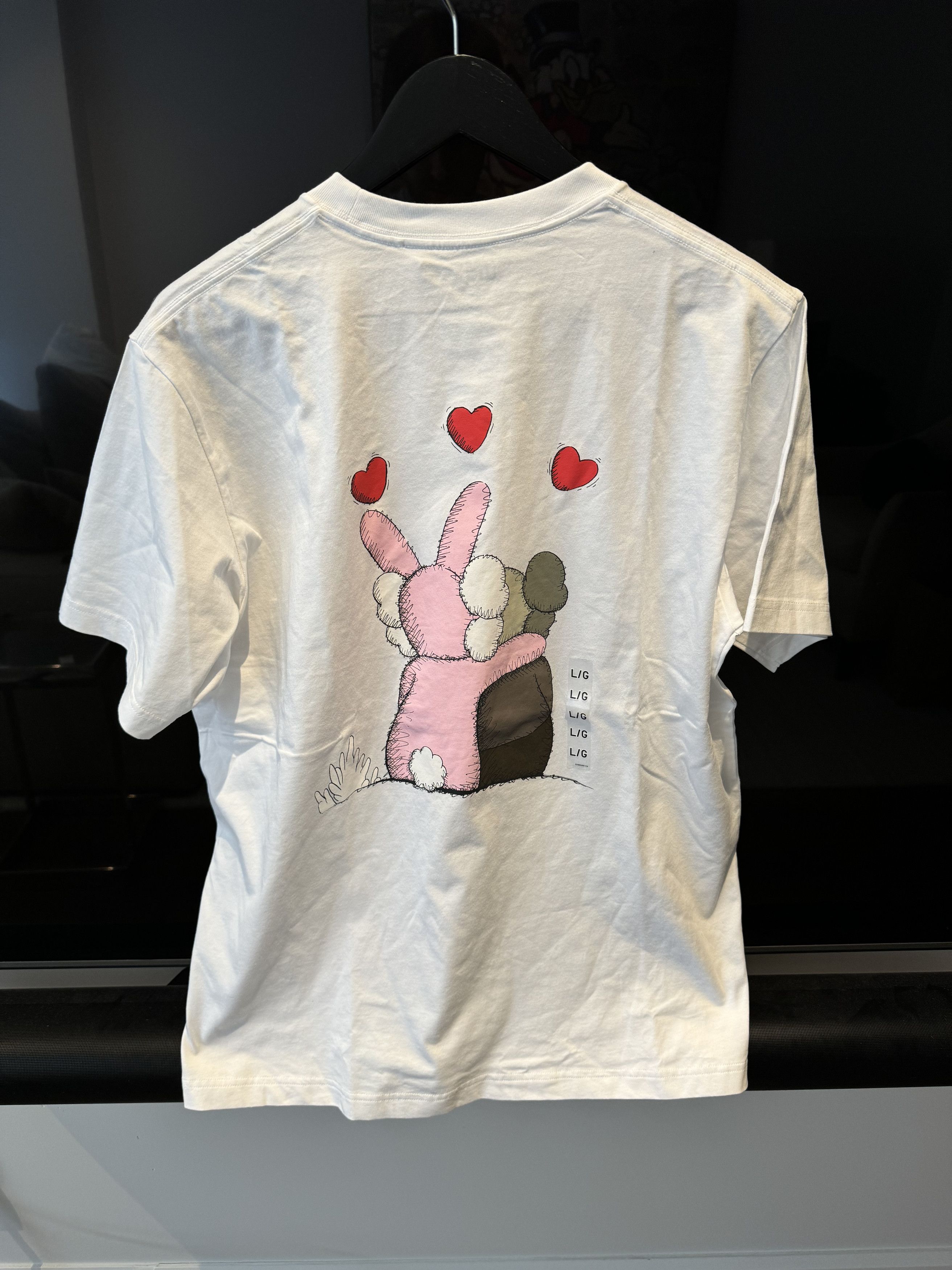 Lot De T-shirts Kaws X Uniqlo Chum 2016 - Gris, Blanc, Bleu Clair, Taille XL (asiatique)