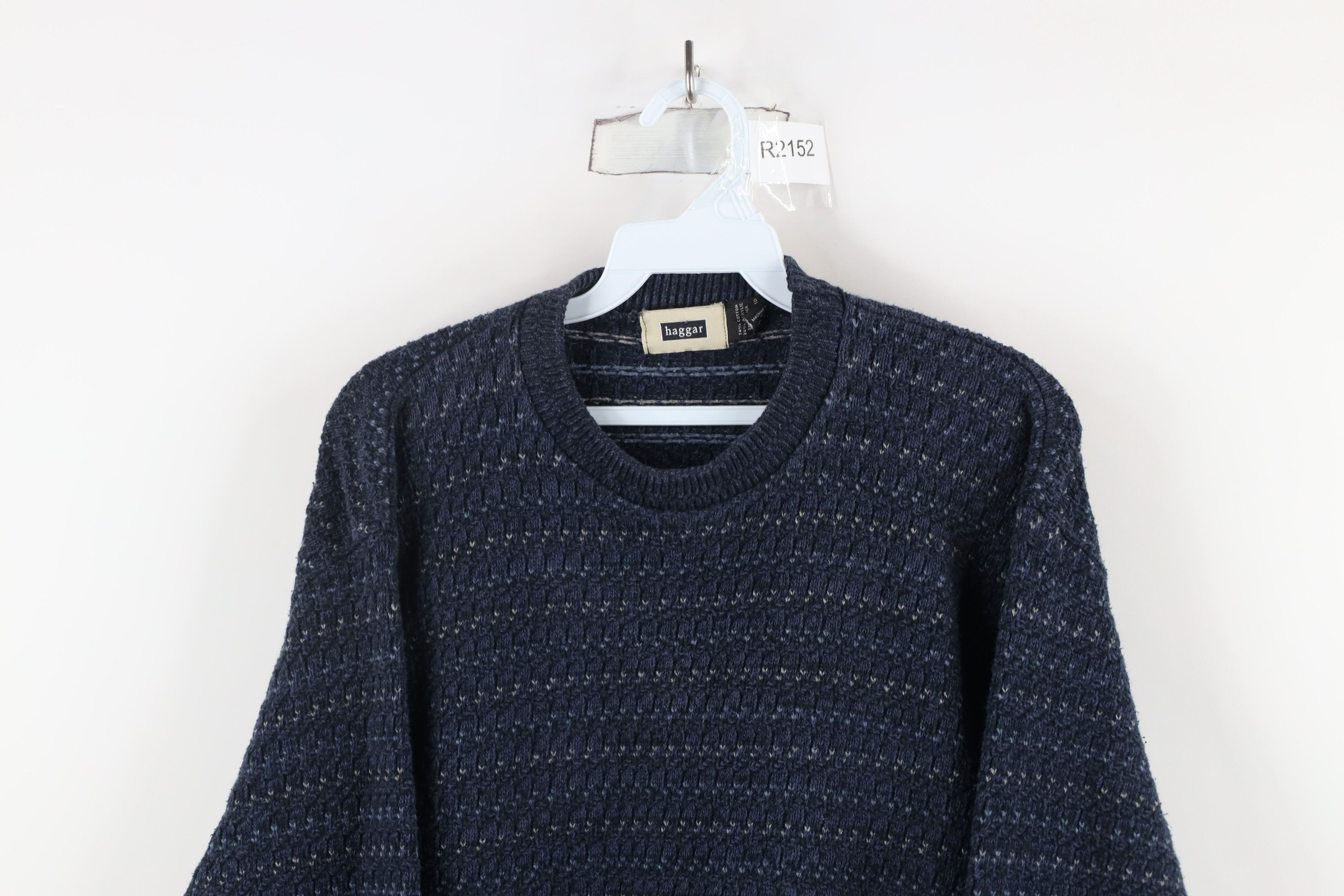 Vintage Vintage 90s Streetwear Hand Framed Knit Crewneck Sweater USA Size US L / EU 52-54 / 3 - 2 Thumbnail