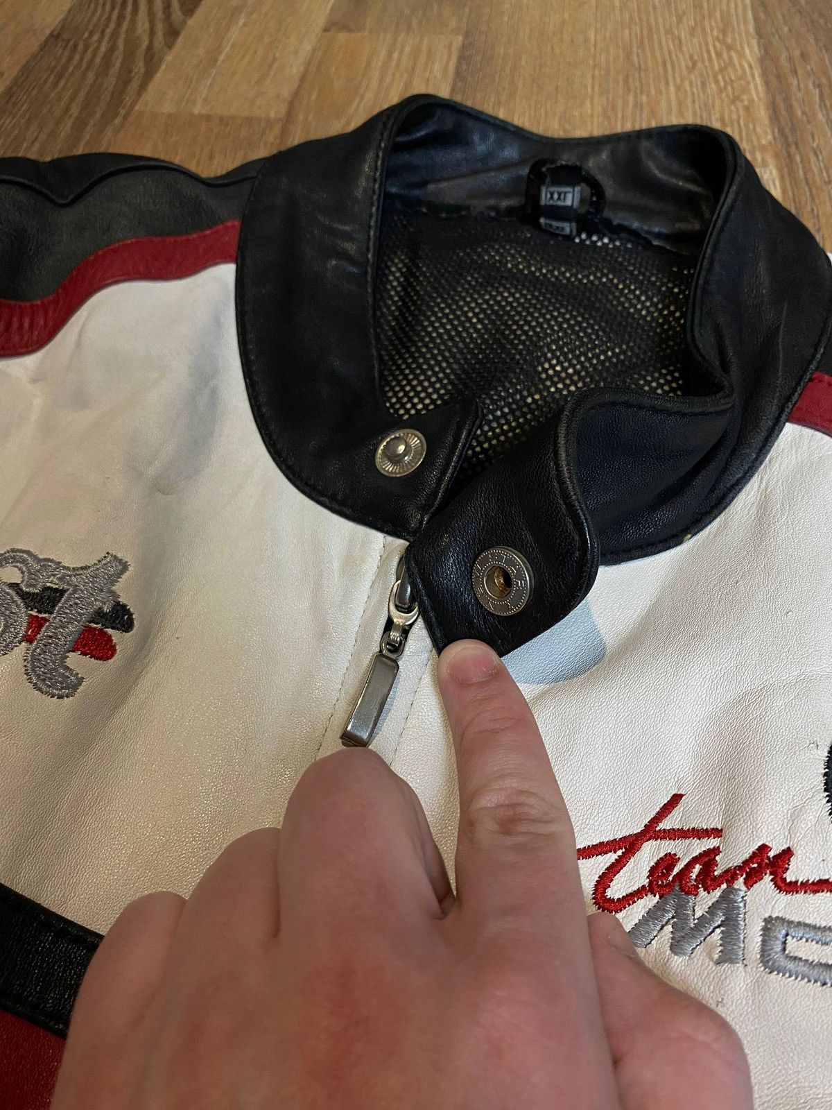 Other McLaren Mercedes Benz Vintage Leather Jacket Racing Nylon Size US XL / EU 56 / 4 - 7 Thumbnail