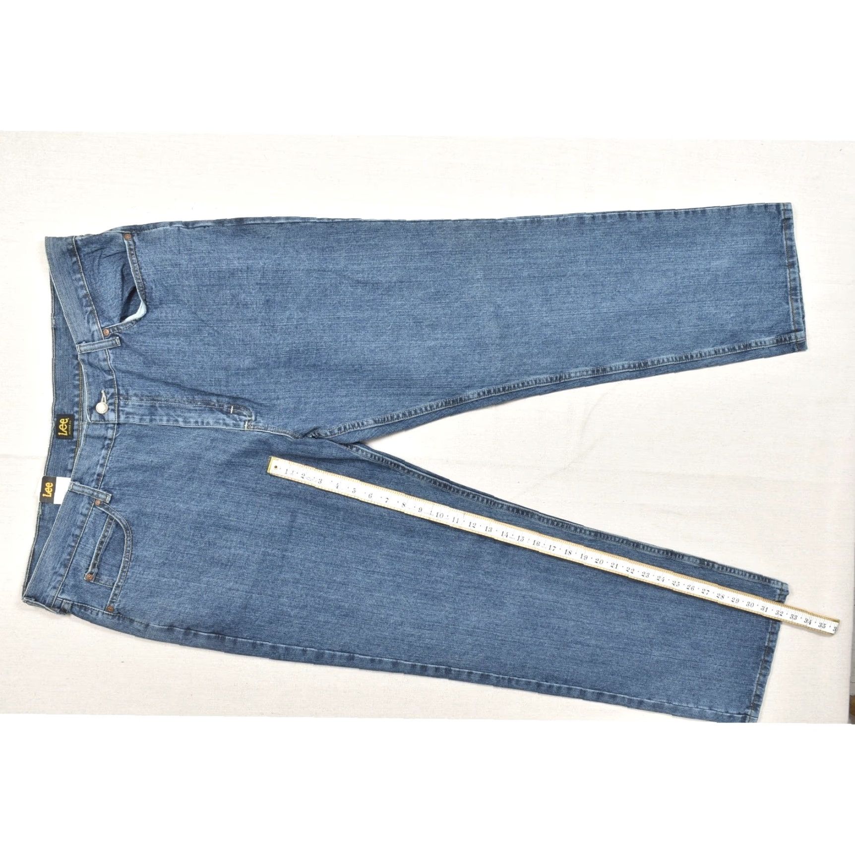 Lee Lee Jeans Straight Leg Jeans Mens 42x32 Relaxed Fit 5-Pocket Blue Denim New With Tags Pants Size US 42 / EU 58 - 4 Thumbnail