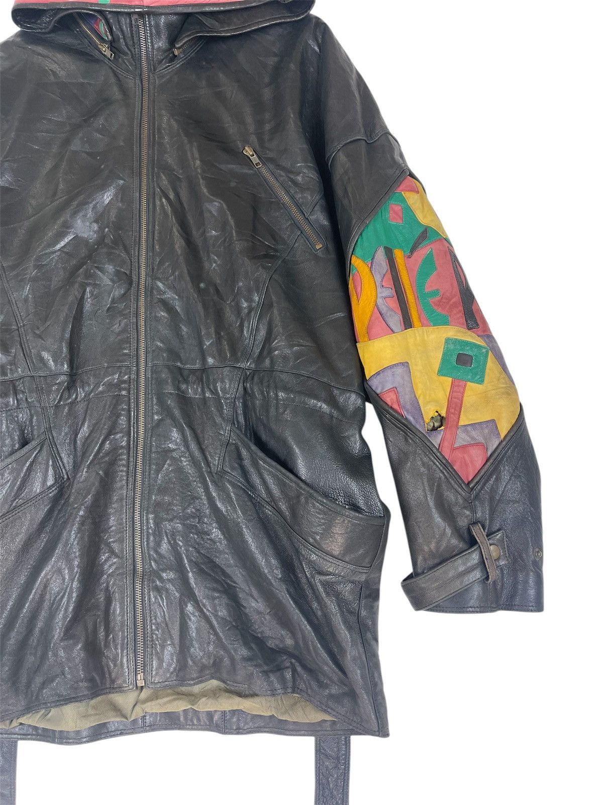 Marc Buchanan PELLE PELLE MARC BUCHANAN HOODIE LEATHER JACKET Size US M / EU 48-50 / 2 - 9 Thumbnail
