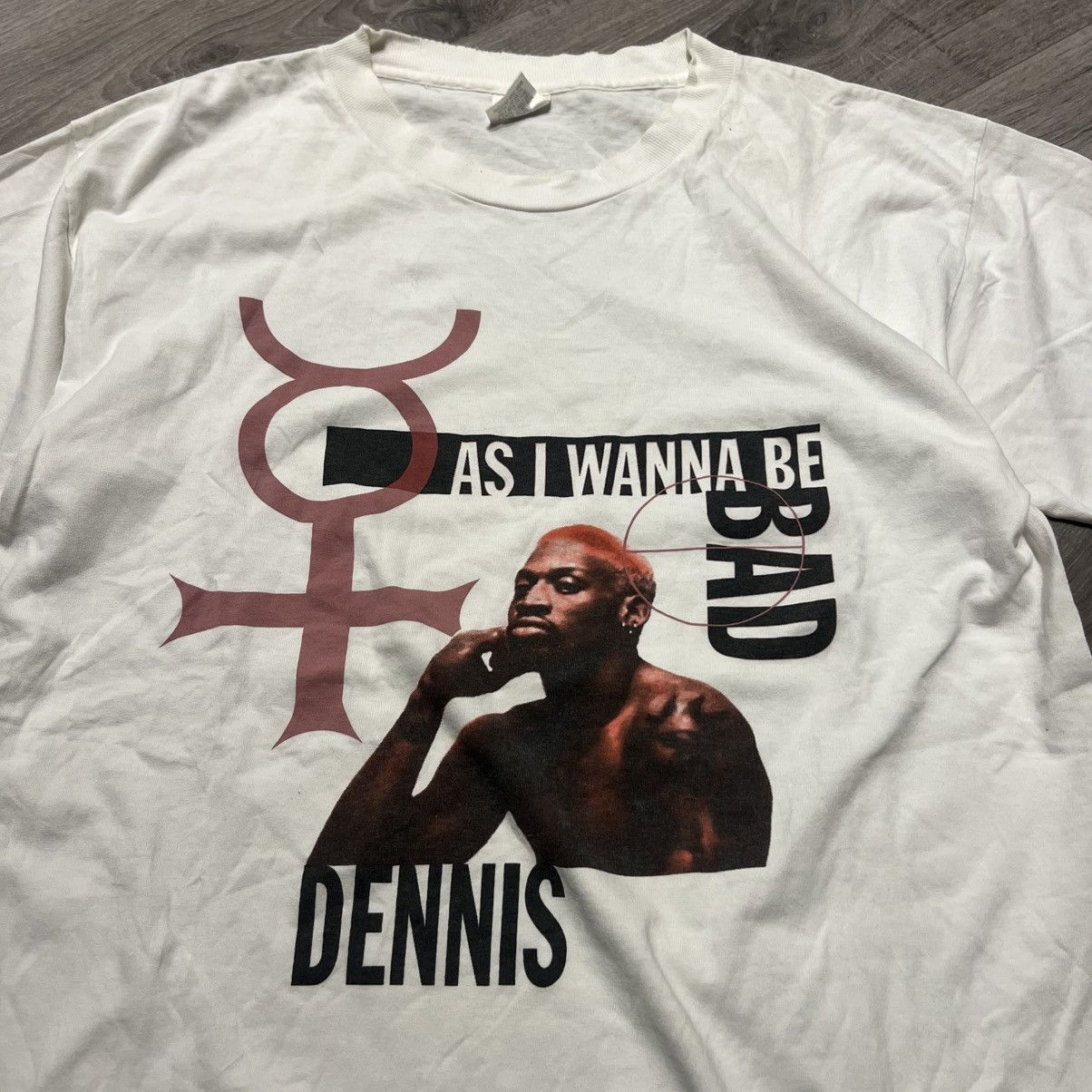 Vintage Rare Dennis Rodman Bad as I wanna be T shirt vintage Size US L / EU 52-54 / 3 - 1 Thumbnail