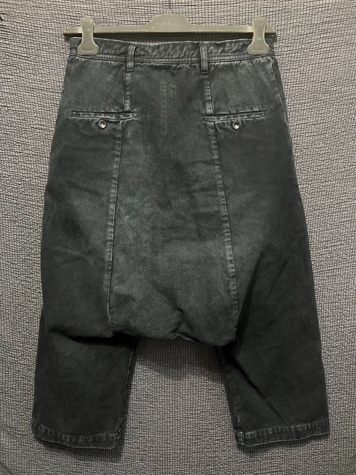 Rick Owens Rick Owens 11fw Distressed Drop Cropped Jeans Size US 29 - 2 Thumbnail