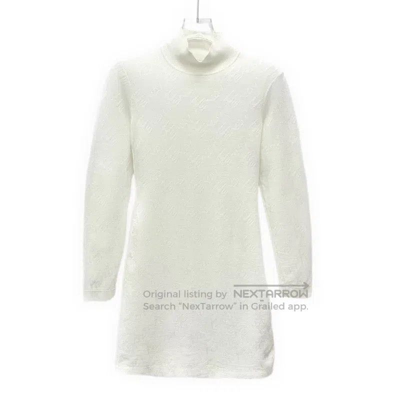 Fendi Fendi White Jacquard Full Print Cotton High Neck Long Slee Size XS / US 0-2 / IT 36-38 - 1 Thumbnail