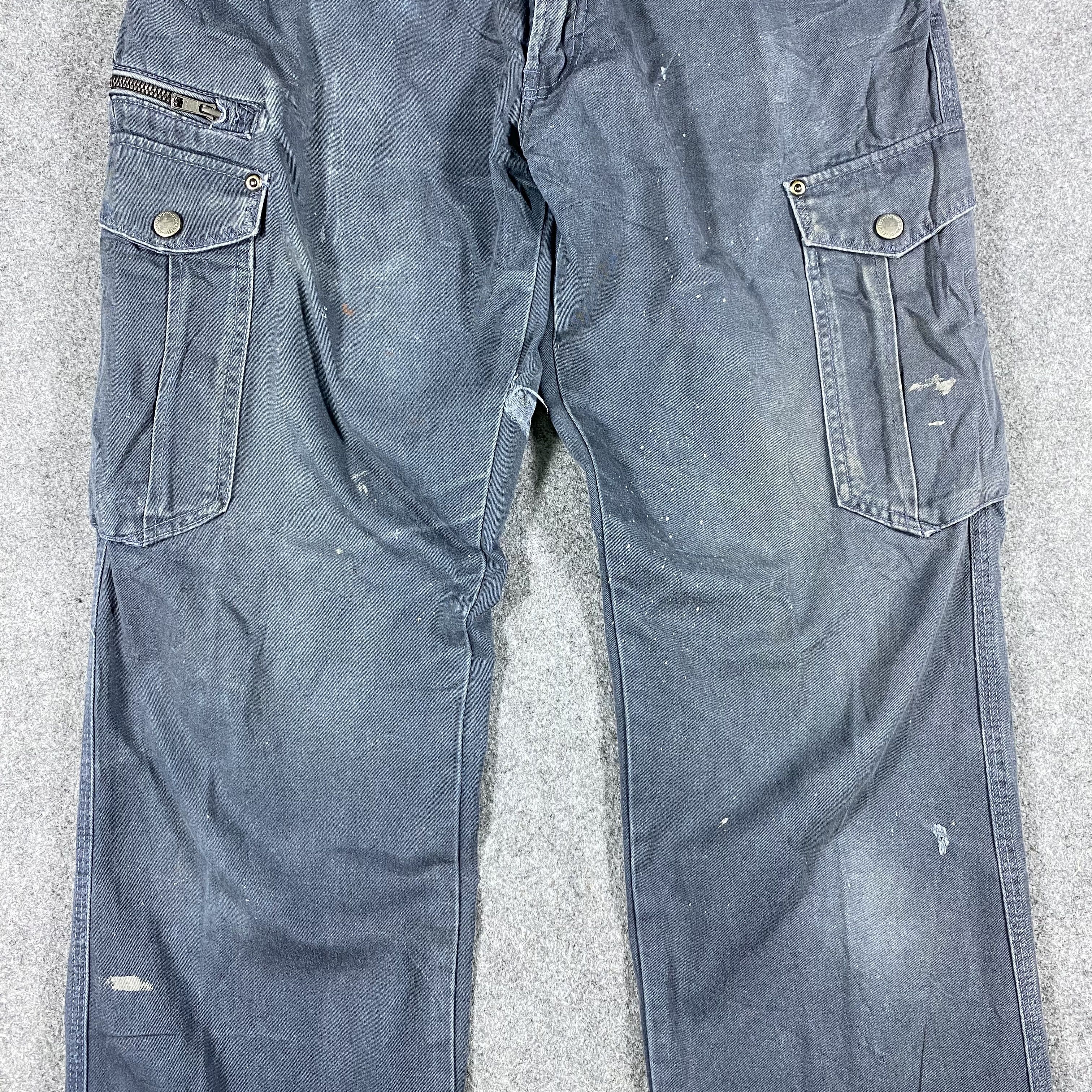 Japanese Brand Japanese Brand Faded Multipocket Tactical Cargo Pants Size US 28 / EU 44 - 4 Thumbnail