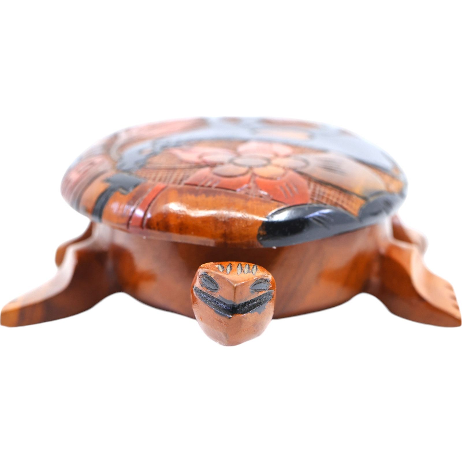 Other Labadee Haiti Wood Carved Turtle Jewelry Box Size ONE SIZE - 3 Thumbnail