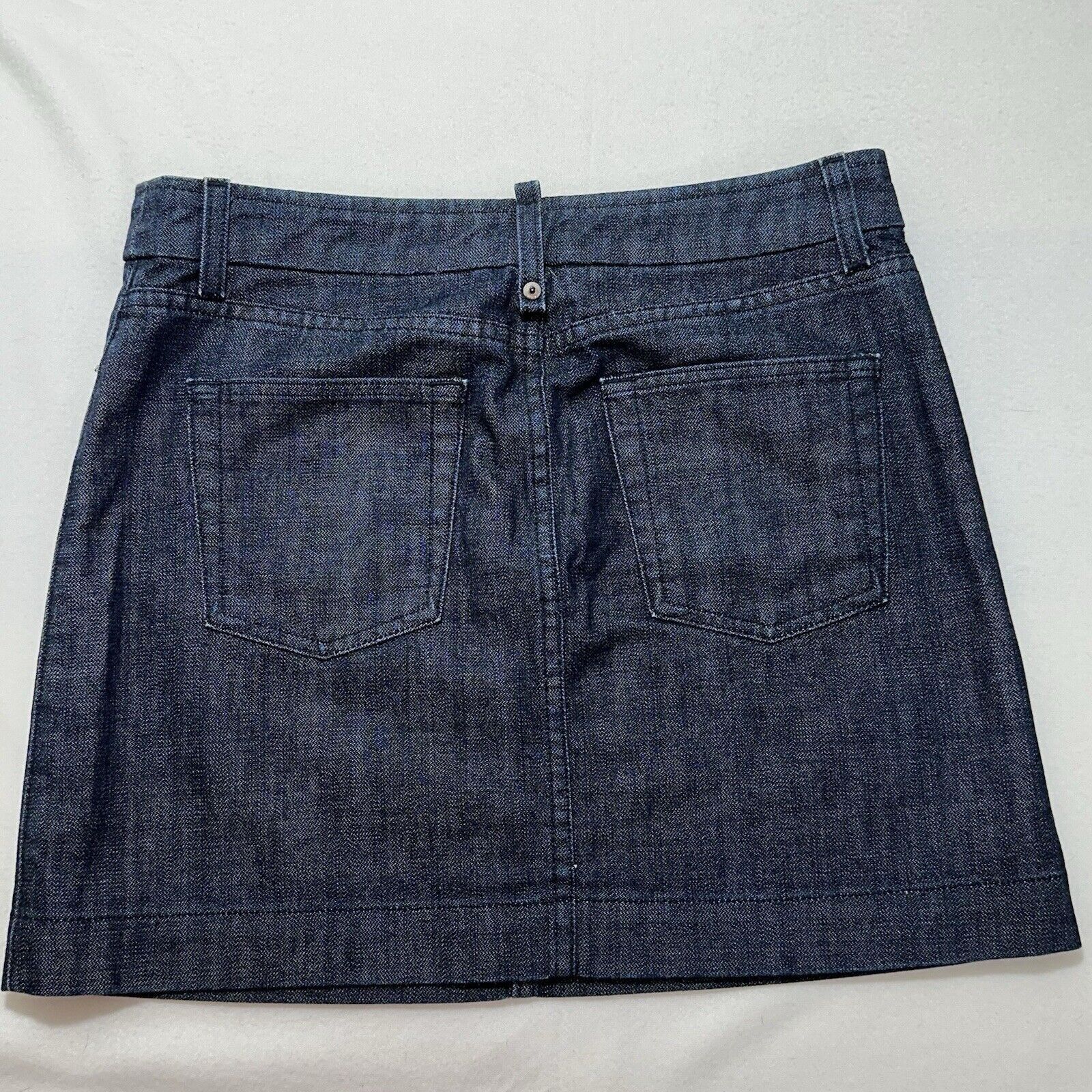 J.Crew J. Crew 29 Denim Pencil Mini Skirt Blue Jean Cotton Size 29" - 7 Thumbnail